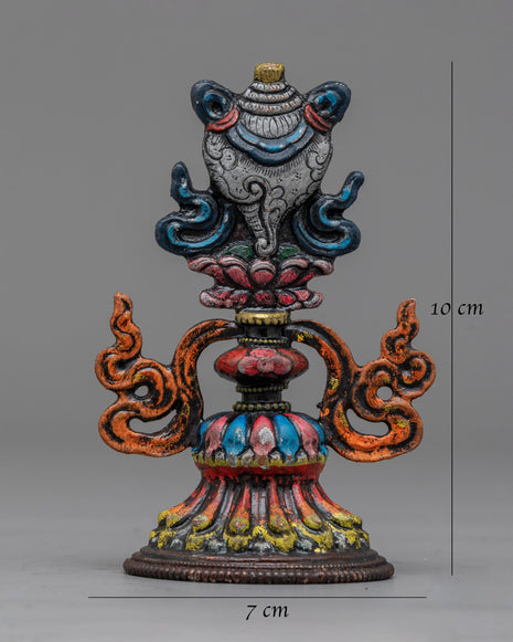 Buddhist Eight Auspicious Symbols | Crafted in Copper, Embodying Spiritual Fortune and Blessings