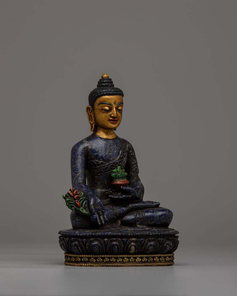 Lapis Buddha Statue | Embracing Healing Energies and Spiritual Serenity in Lustrous Lapis Lazuli