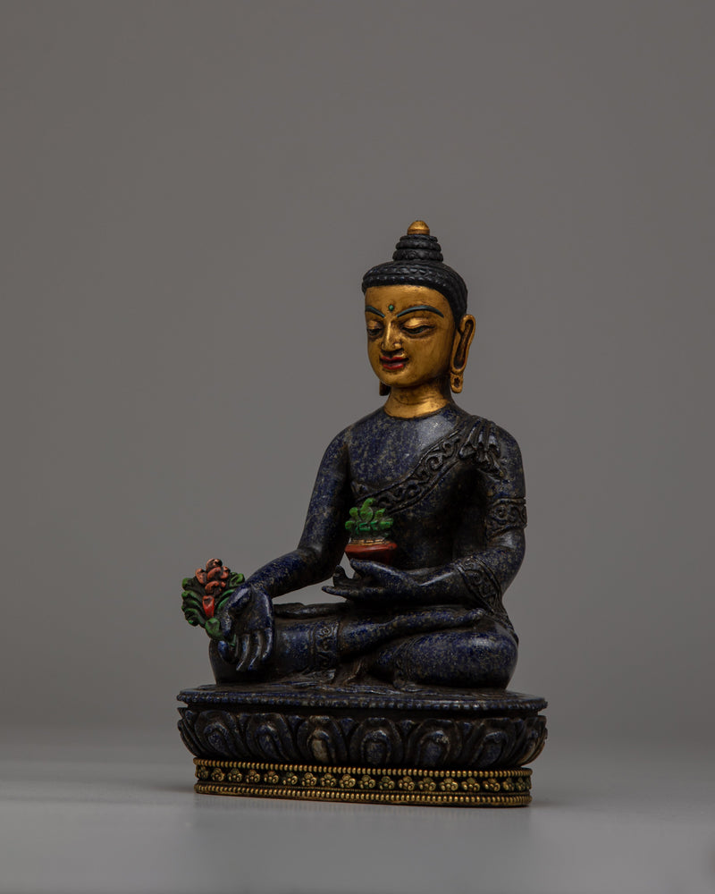 Lapis Buddha Statue | Embracing Healing Energies and Spiritual Serenity in Lustrous Lapis Lazuli