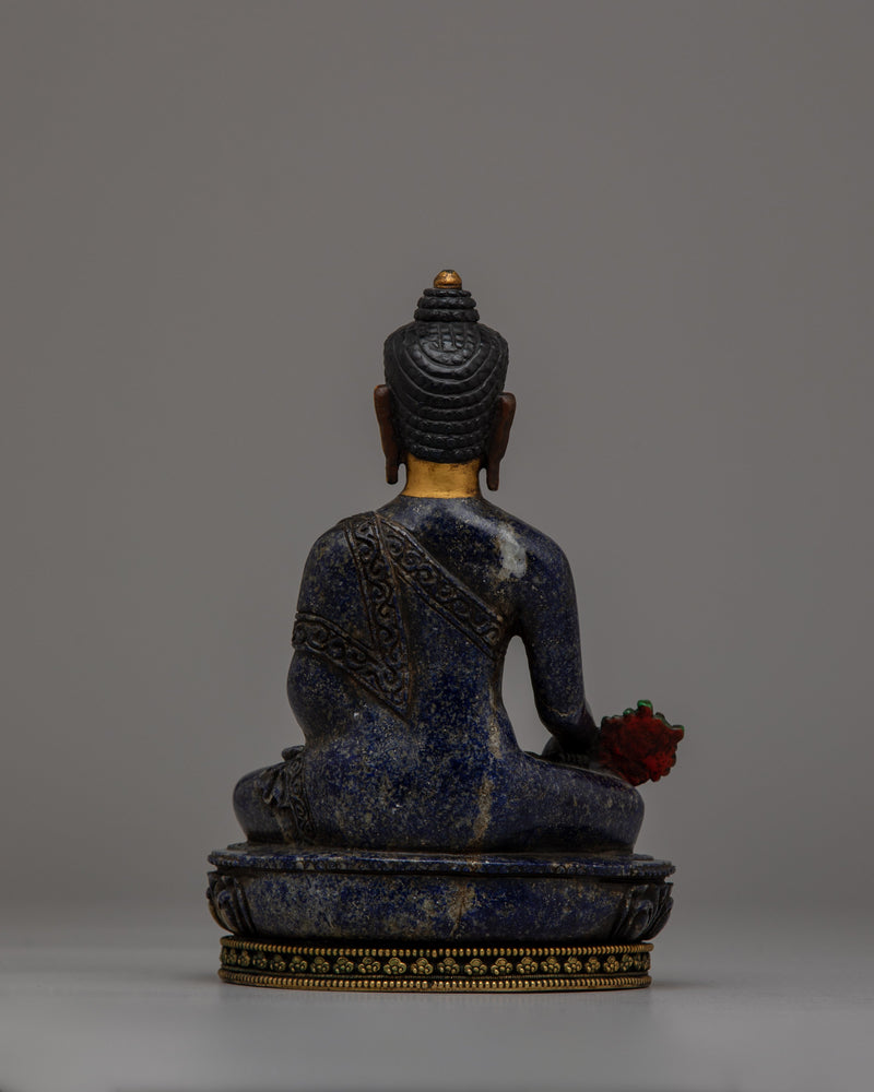 Lapis Buddha Statue | Embracing Healing Energies and Spiritual Serenity in Lustrous Lapis Lazuli