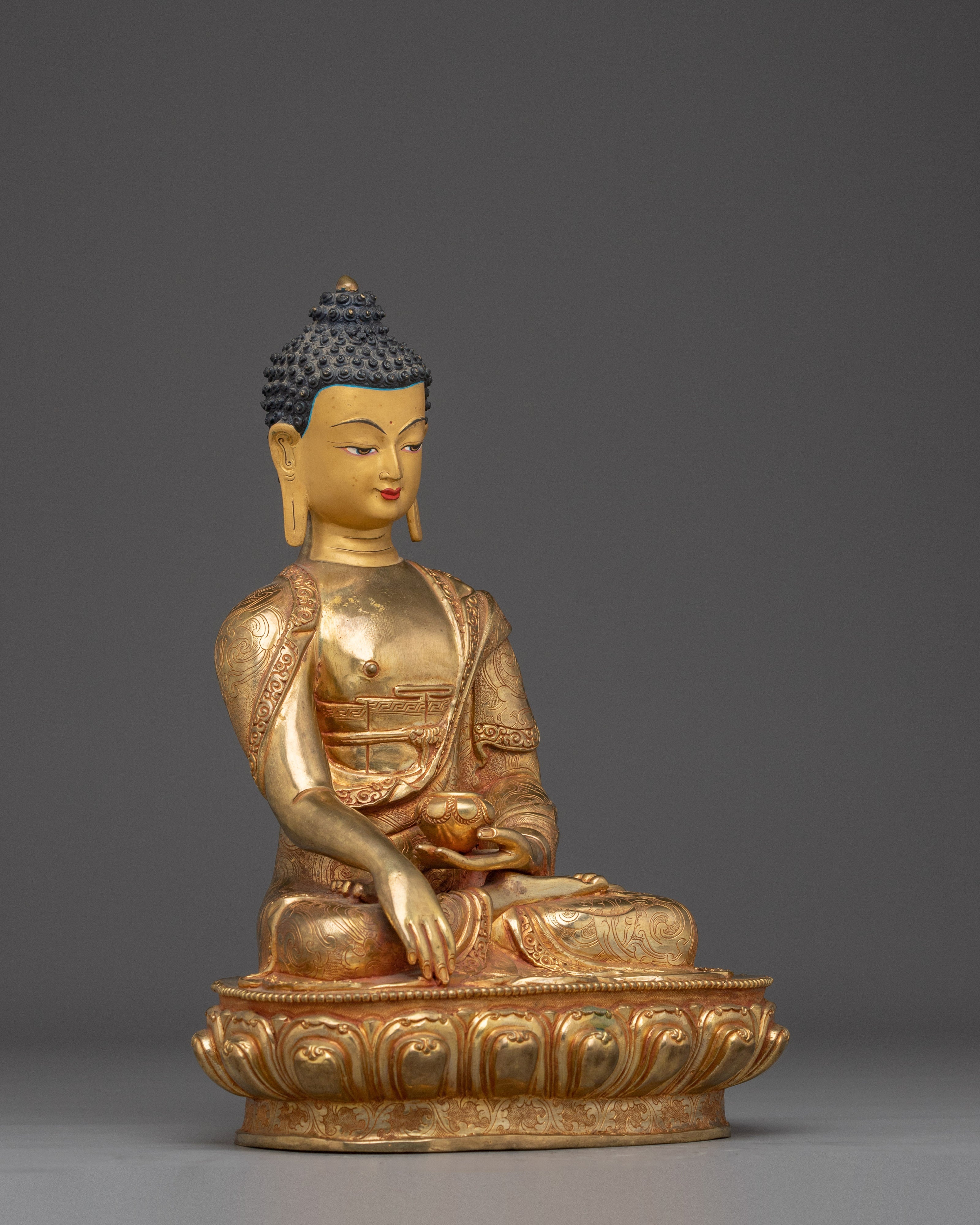 Handcrafted Shakyamuni buddha Spiritual Decor | Tibetan Art