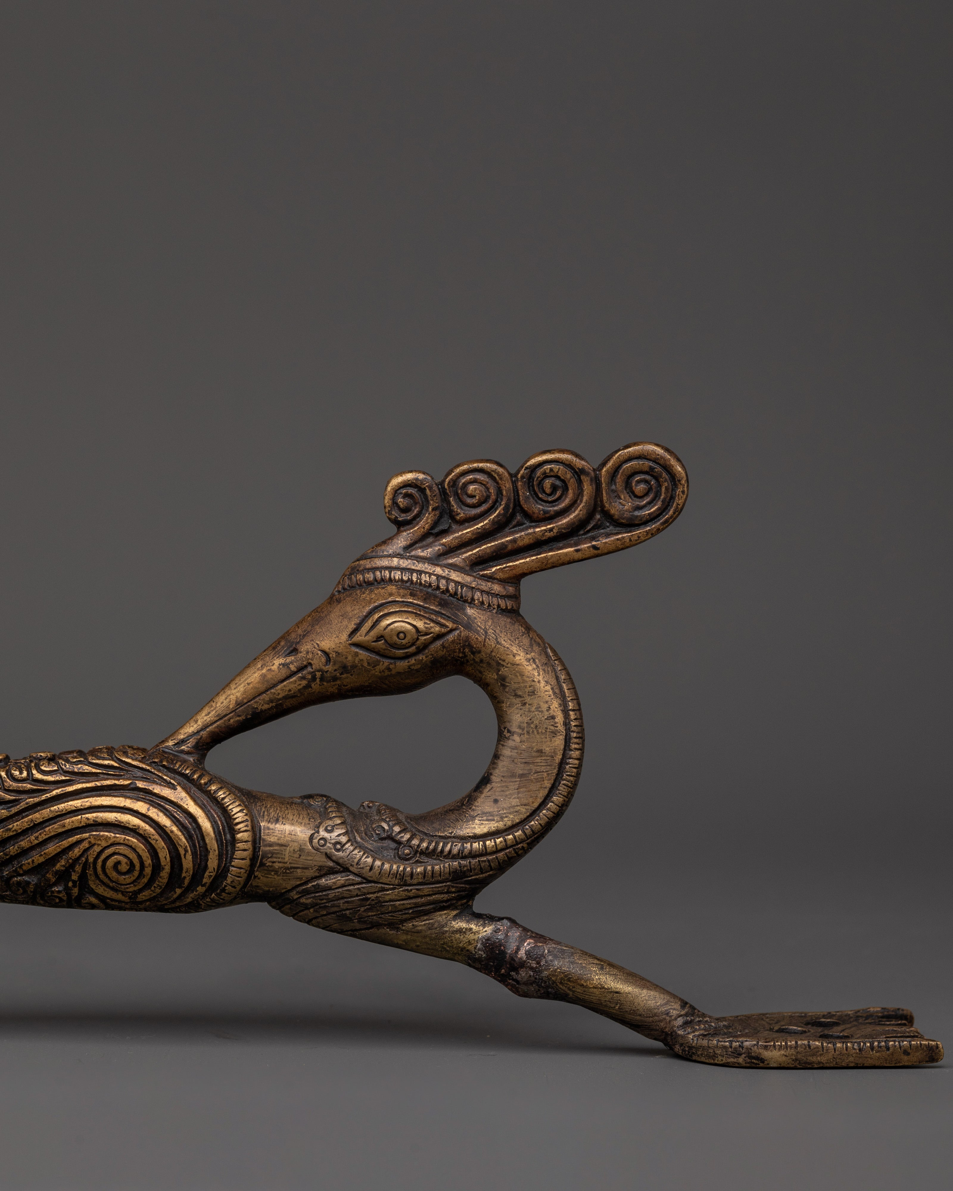 Tibetan Brass Door Handle Set | Spiritual Door Accessory