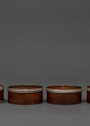 Handcrafted Tibetan Oxidized Copper Rice Pot | For Offerings and Spiritual Ceremonies