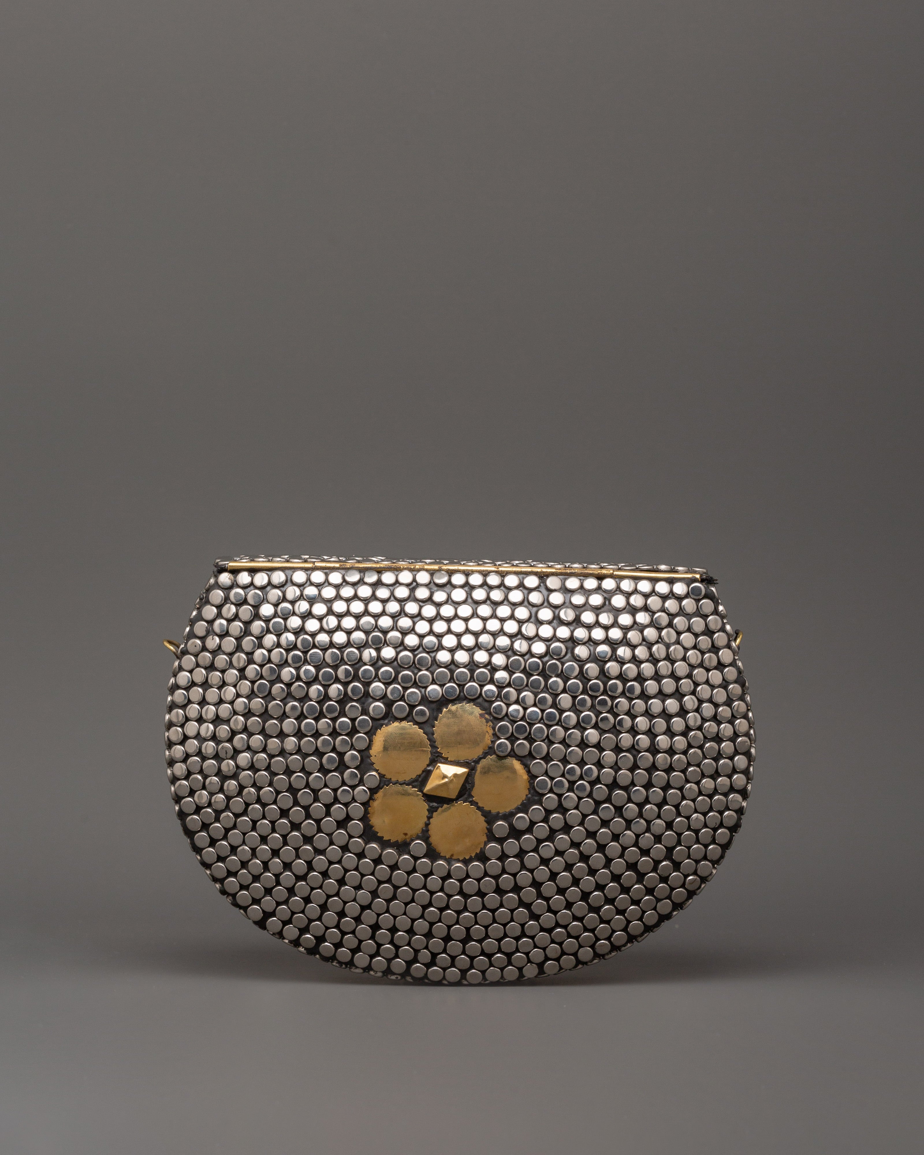 Metal Side Bag with Brass | Handbag for Festival and Daily Wear