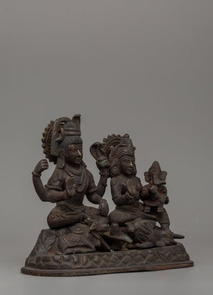 Shiva Family Statue | Handcrafted Hindu Deity