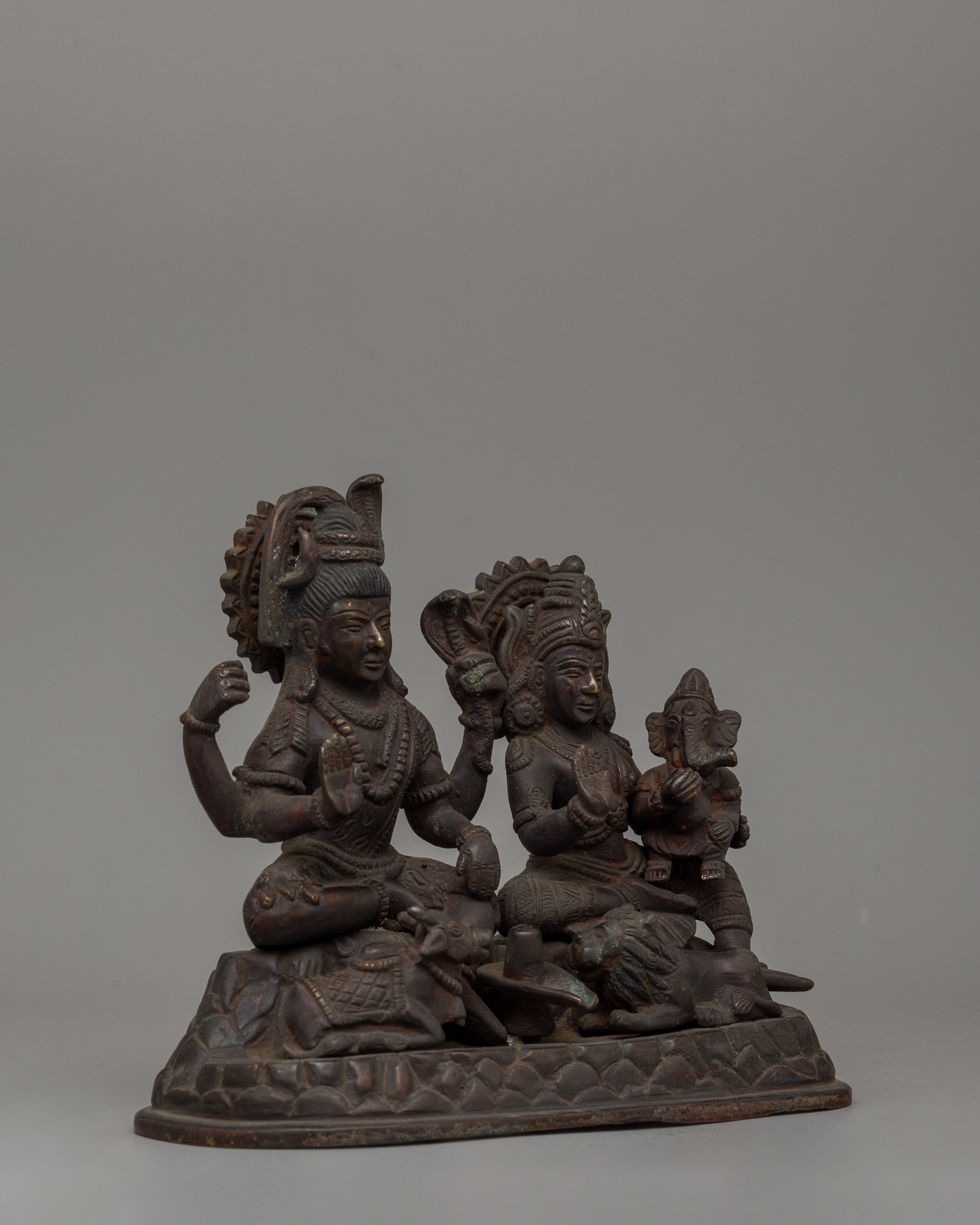 Shiva Family Statue | Handcrafted Hindu Deity