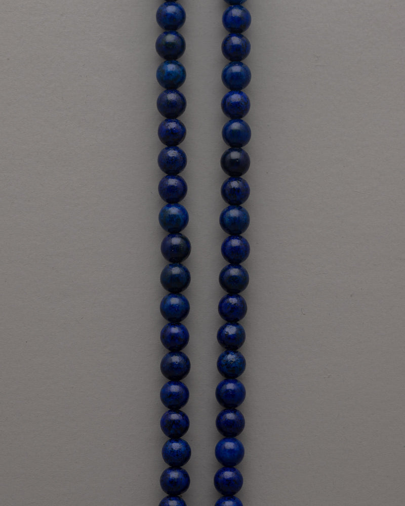 Lapis Lazuli Beaded Necklace | Exquisite Accessory for Sophisticated Ensembles