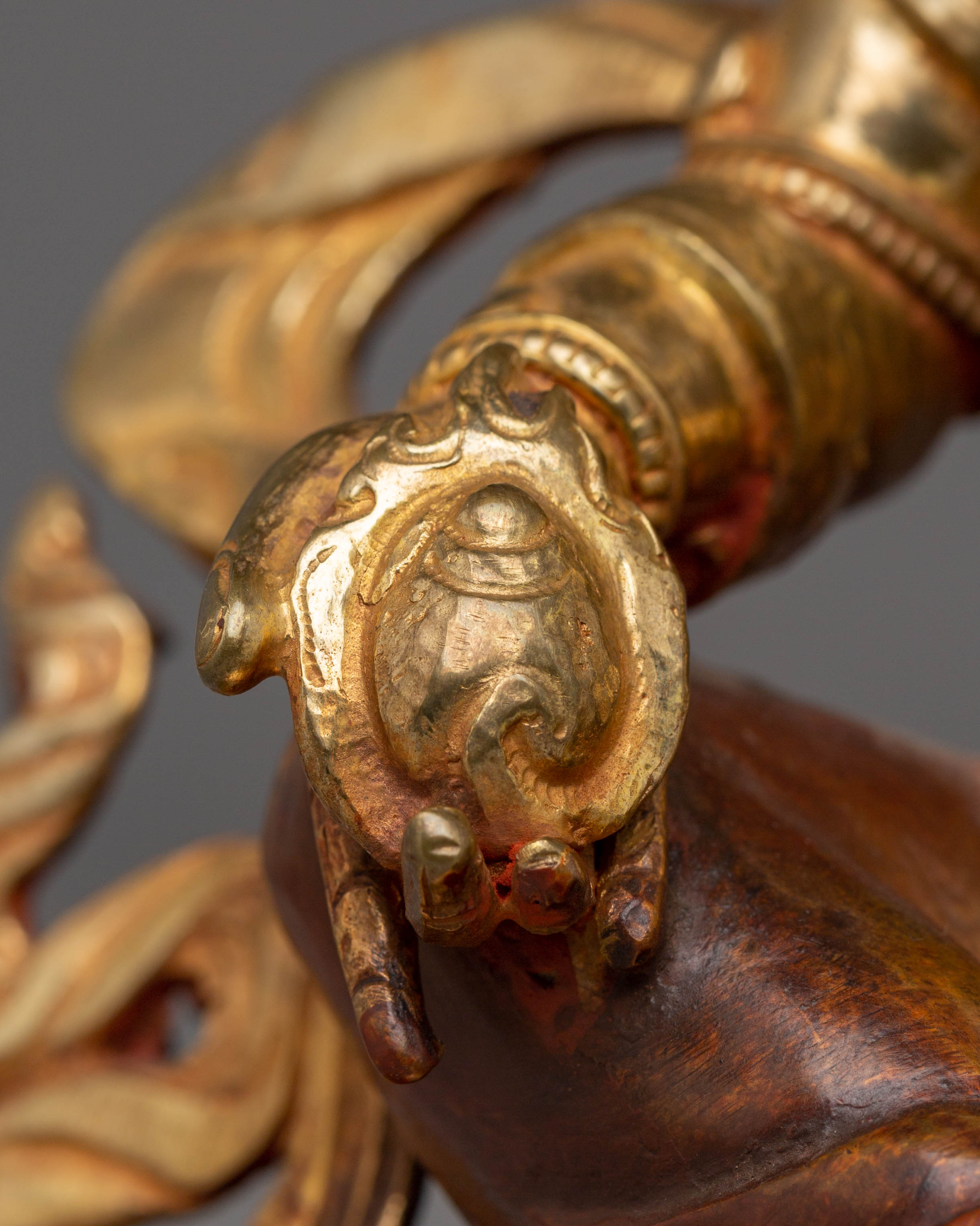 Handcrafted Copper Figurine of Dzambhala | Embodiment of Wealth