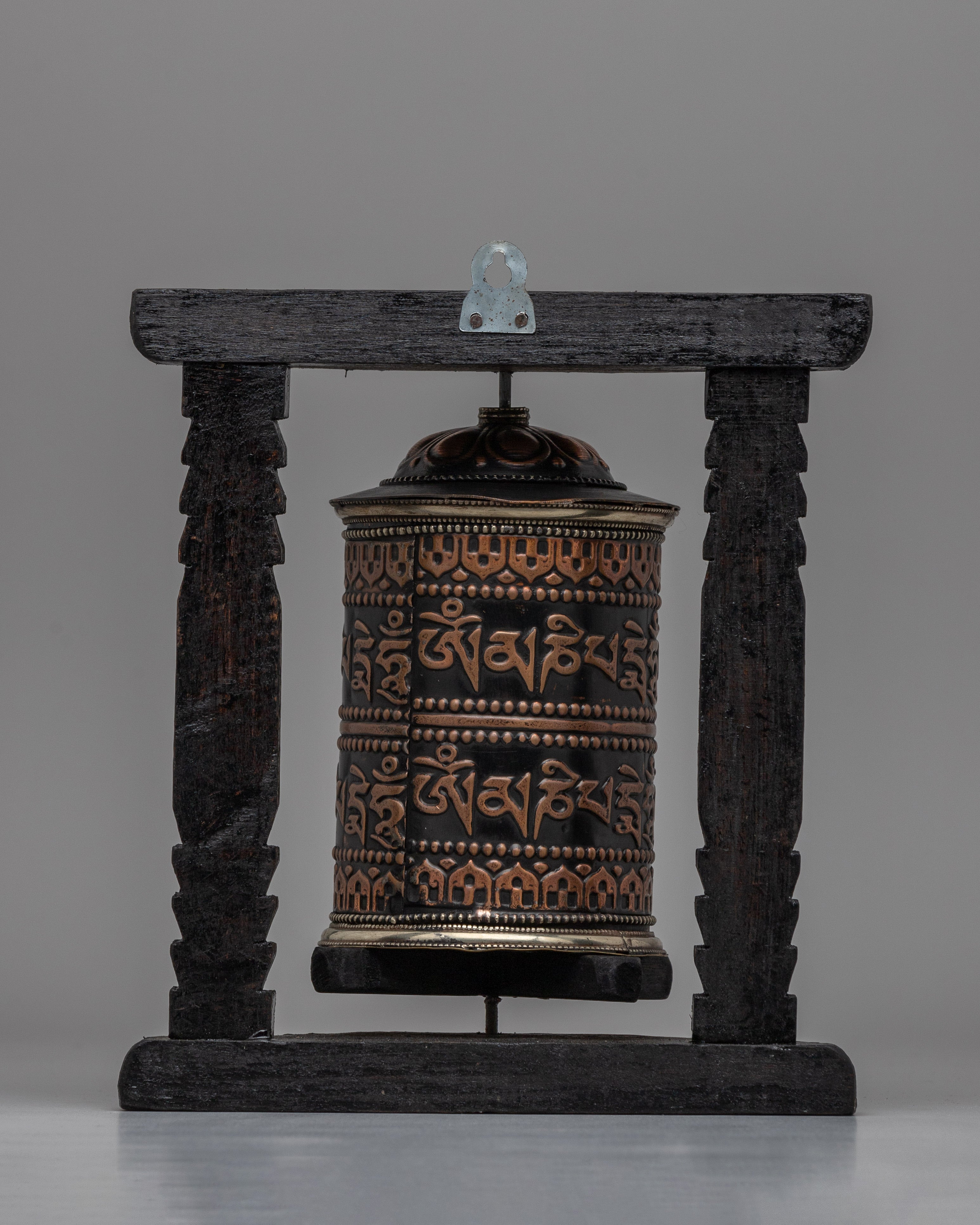 Elegant Traditional Buddhist Prayer Wheel | Sacred Tool for Meditation and Daily Prayers