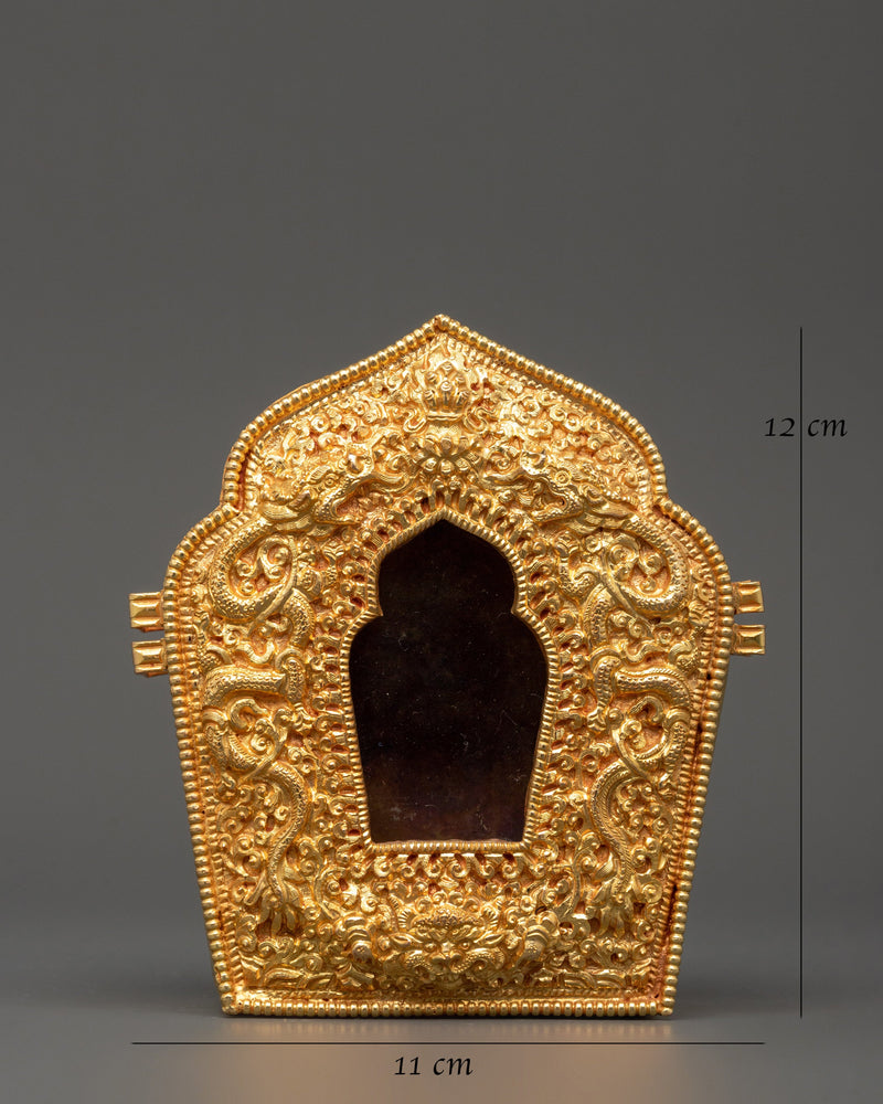 Precious Relic Holder Ghau Box | Beautiful Gold-Plated Copper Body