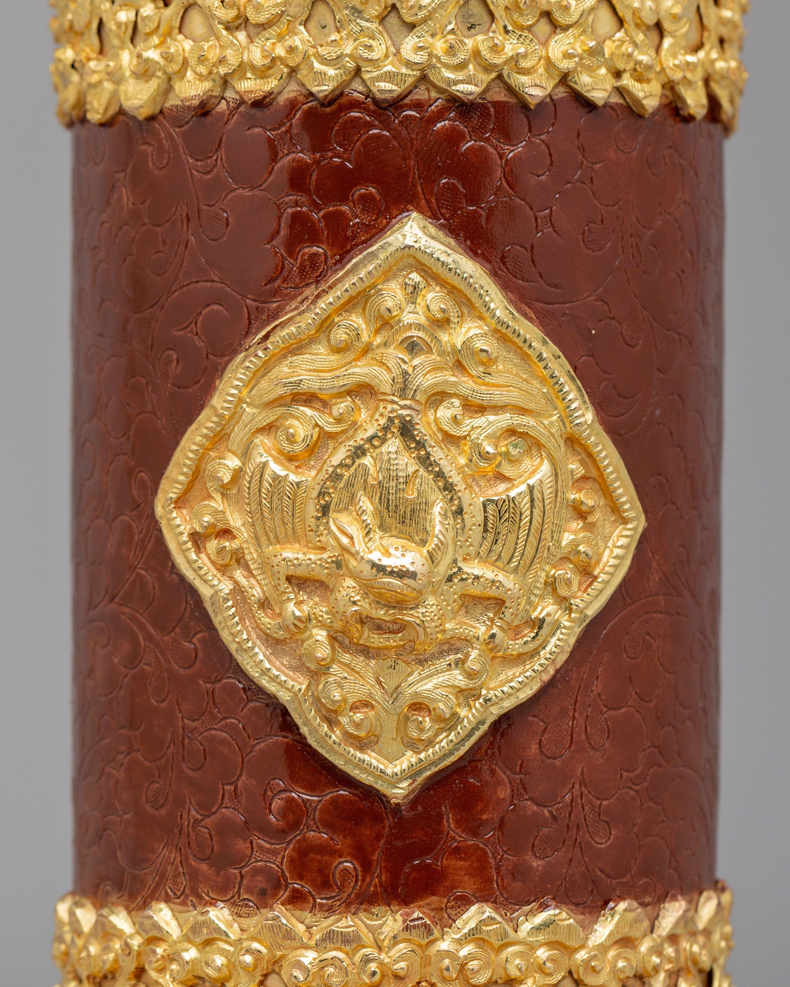 Handmade Incense Holder | Gold-Plated Copper Inense Holder for Altar
