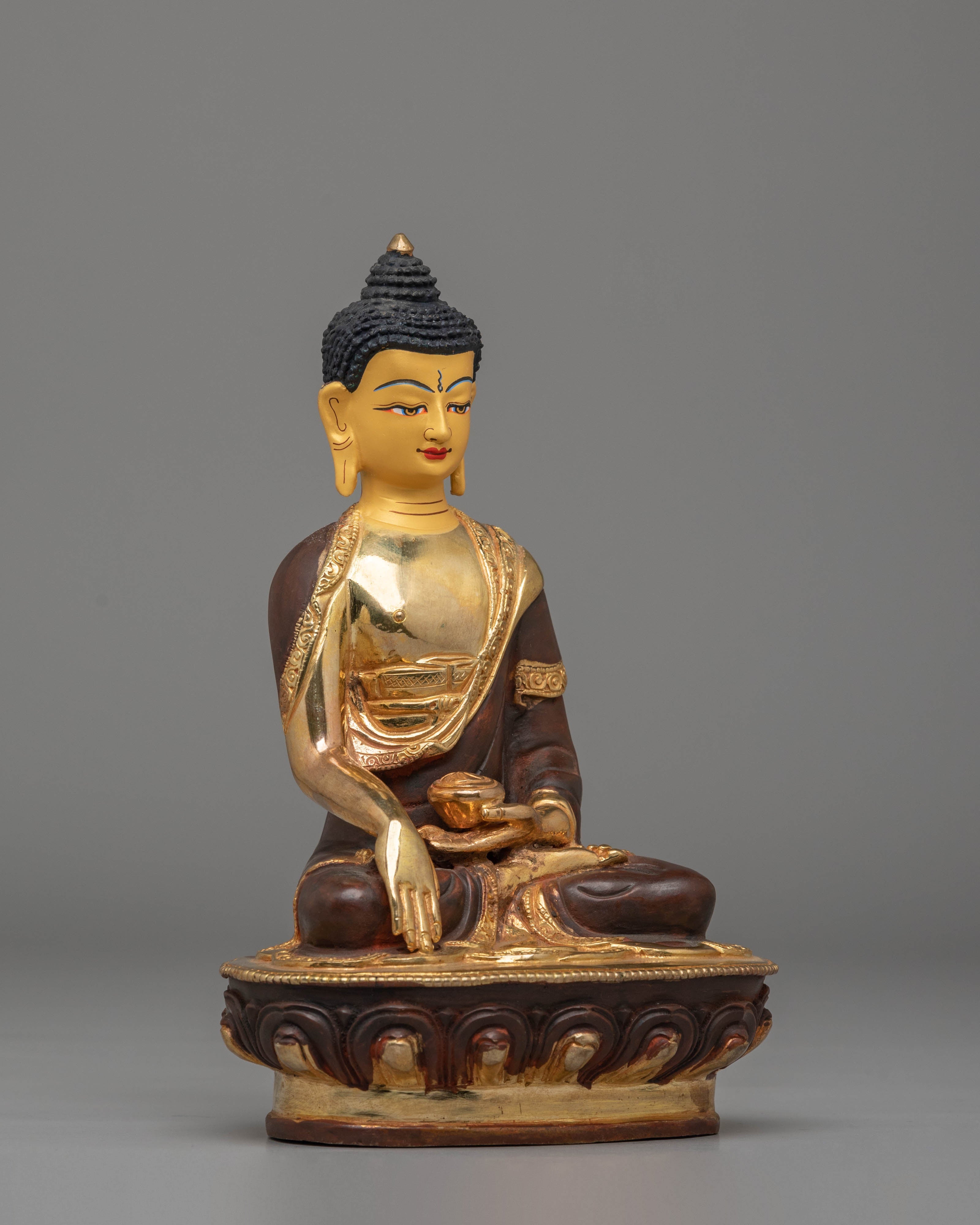 Buddha Shakyamuni Copper Statue | Handmade Tibetan Art