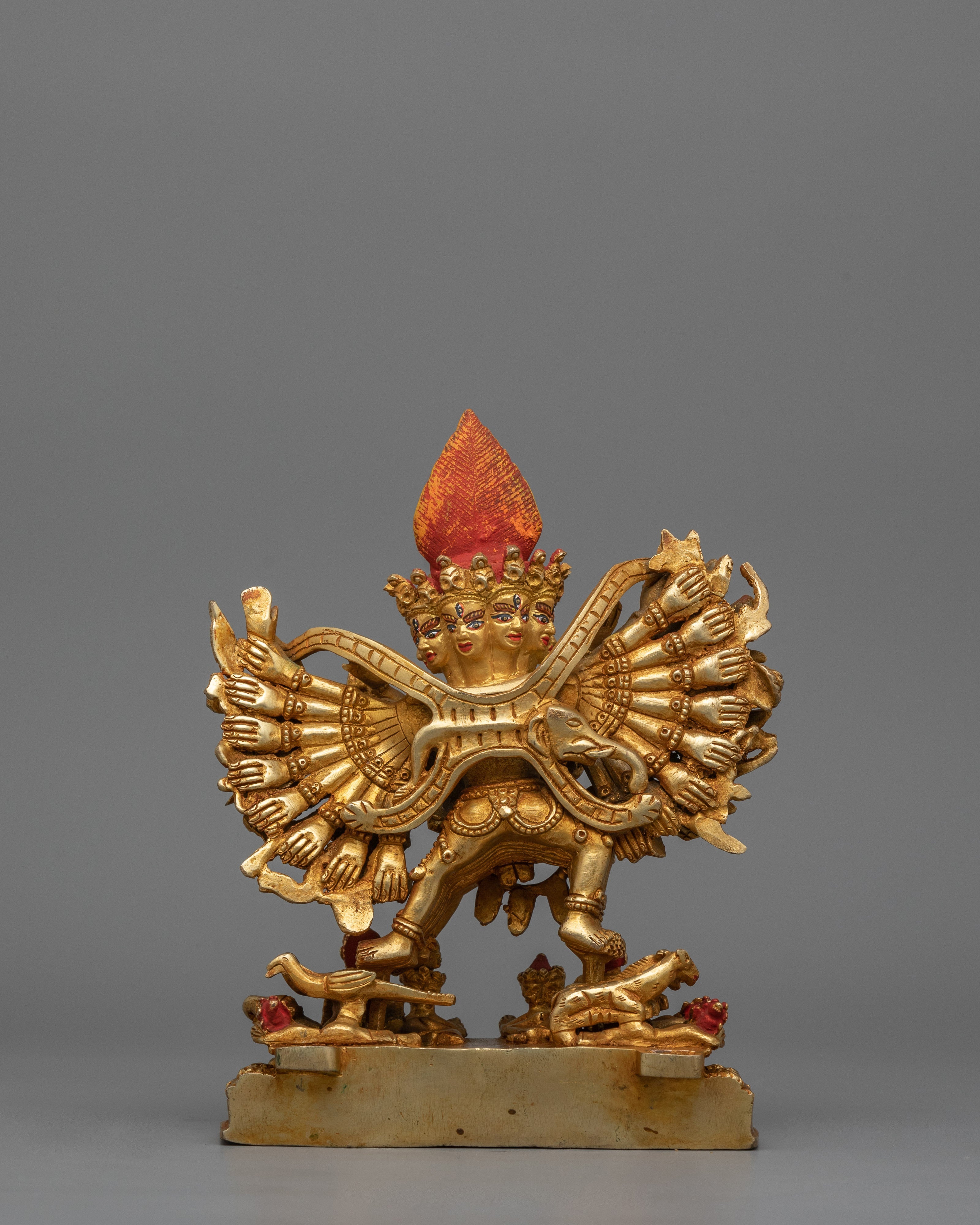 Handmade Statue of Vajrabhairava | Tibetan Protector Deity for Meditation and Altar