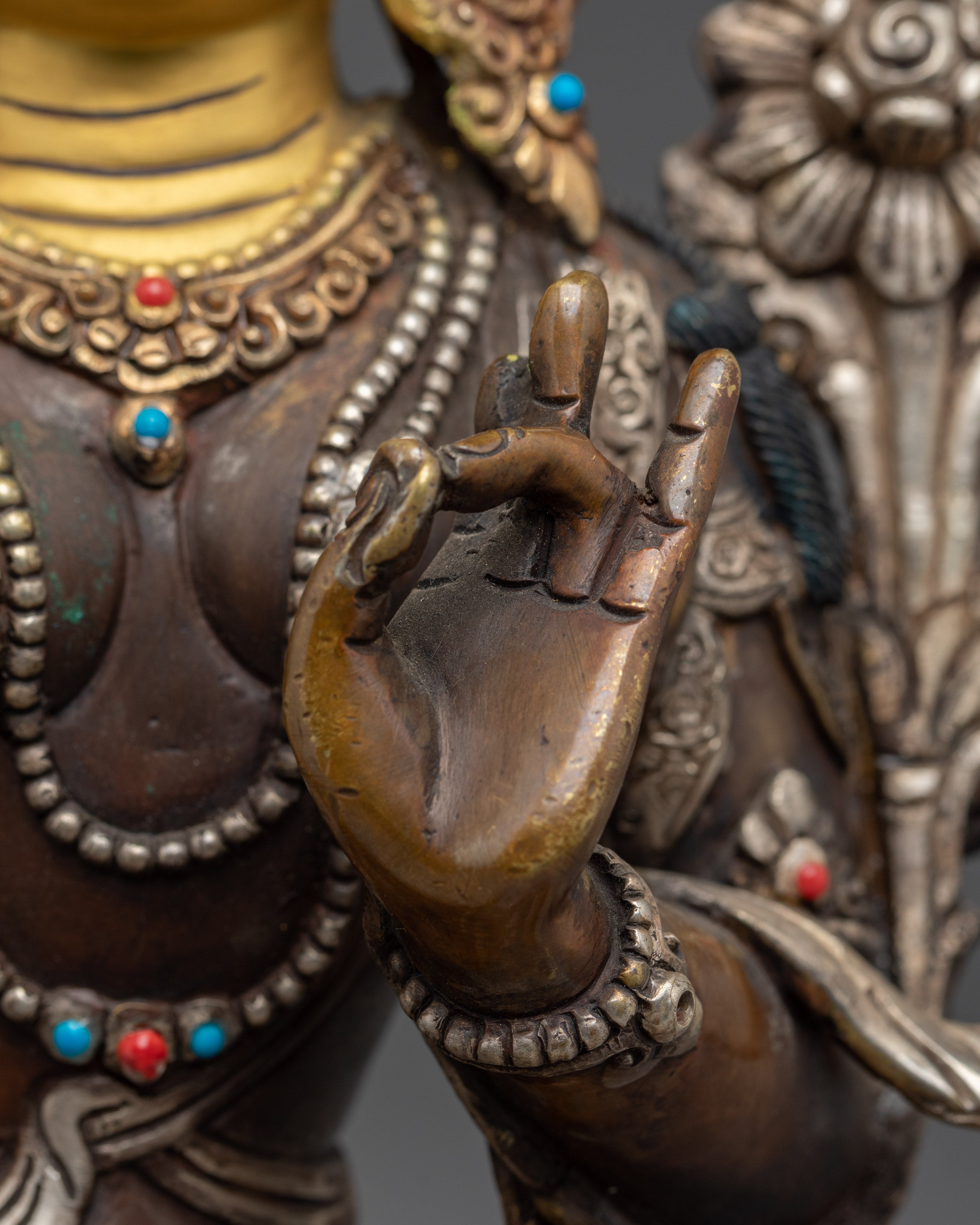 Green Tara Goddess Of Compassion Statue | Traditional Himalayan Art