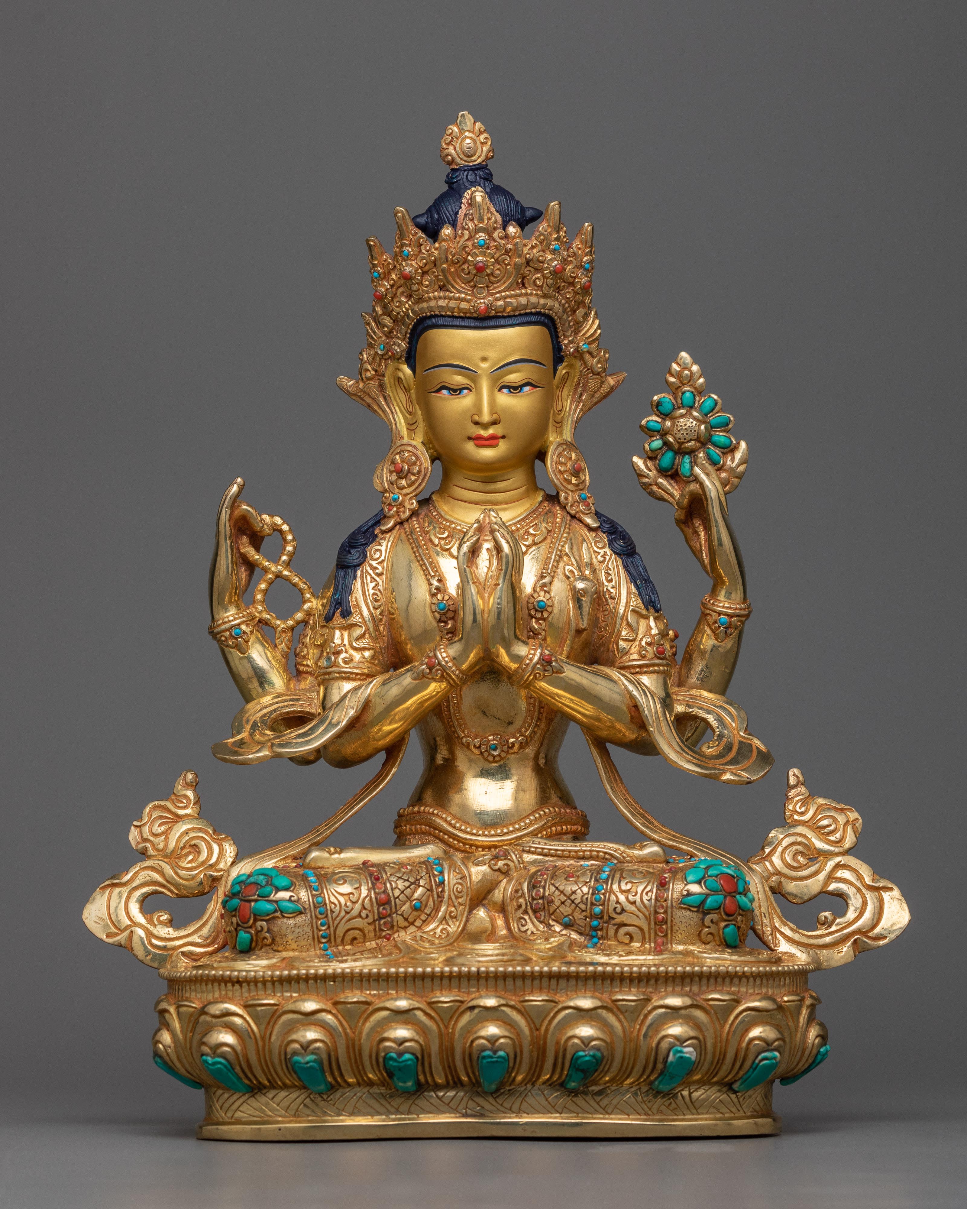 4 arm chenrezi-sculpture