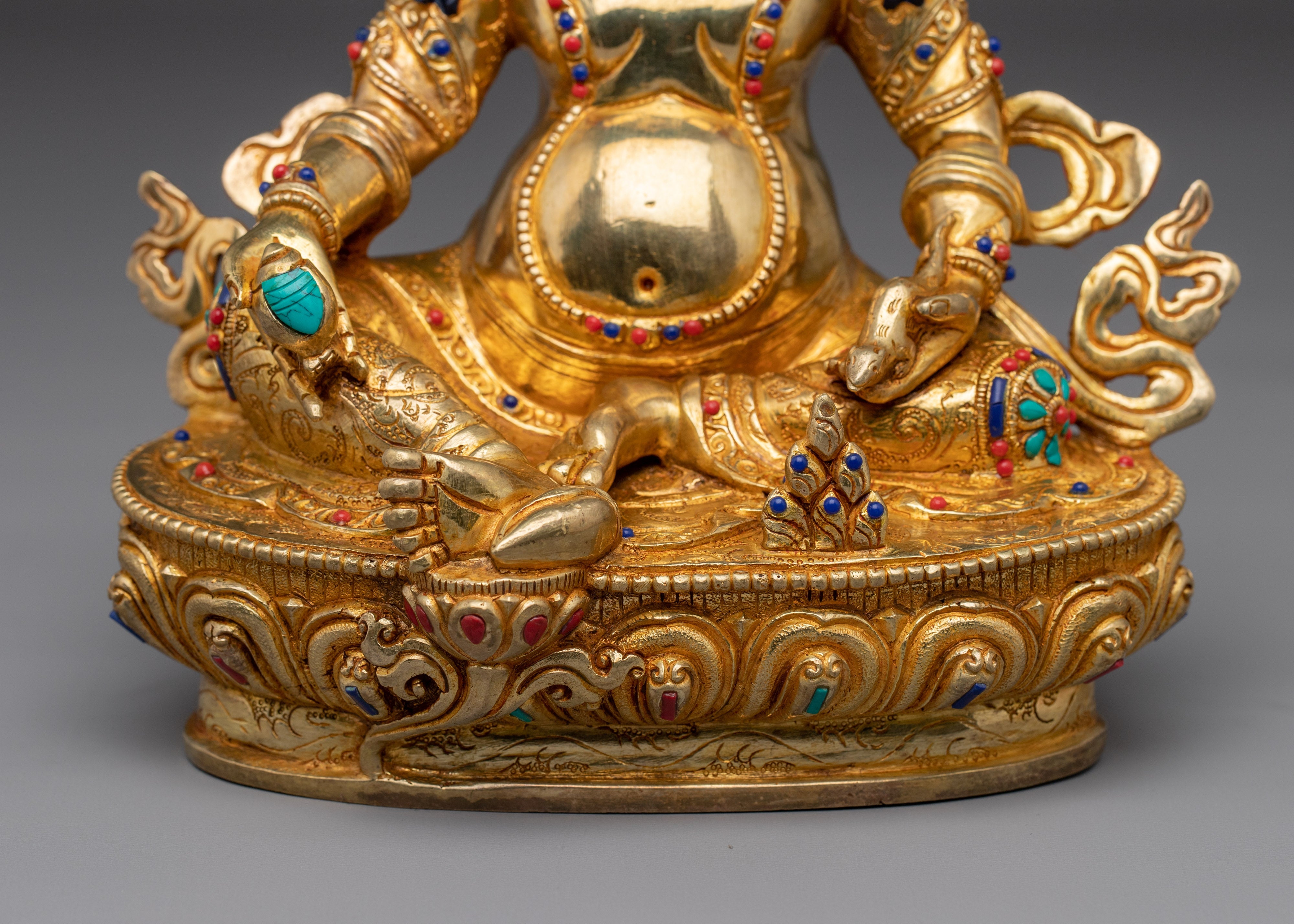 Divine Wealth Guardian Dzambhala Sculpture | Symbol of Abundance