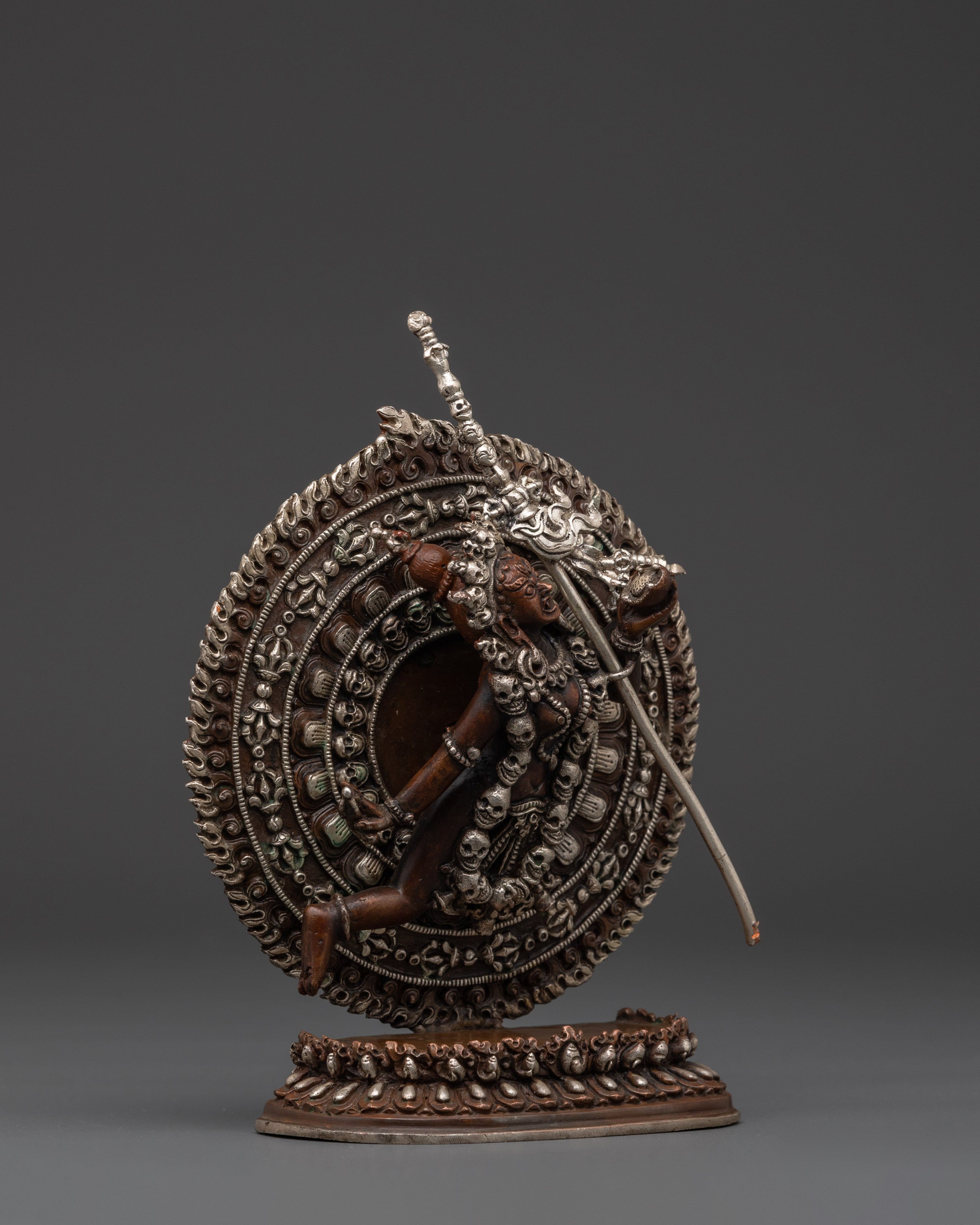 Vajrayogini Copper Figurine | Copper Body with Silver Plating