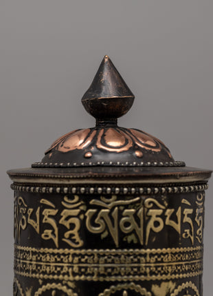 Auspicious Prayer Wheel | Divine Blessings and Spiritual Harmony Through Sacred Rituals