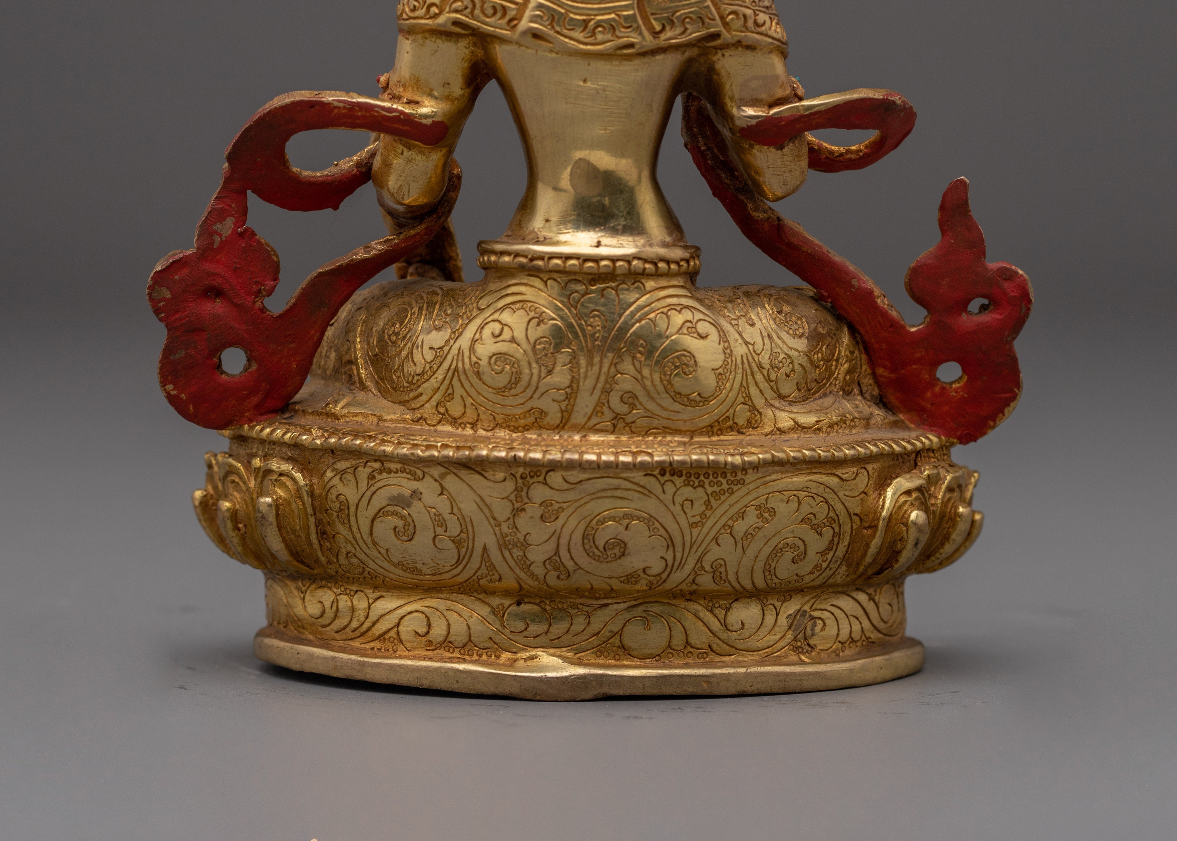 Kshitigarbha Gold Plated Statue | Statue for Spiritual Protection