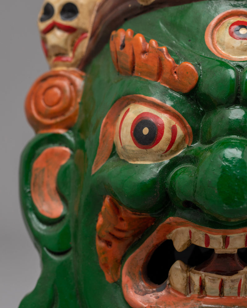 Nepal Mahakala Mask | Embodying the Fierce and Protective Spirit of Tibetan Tradition