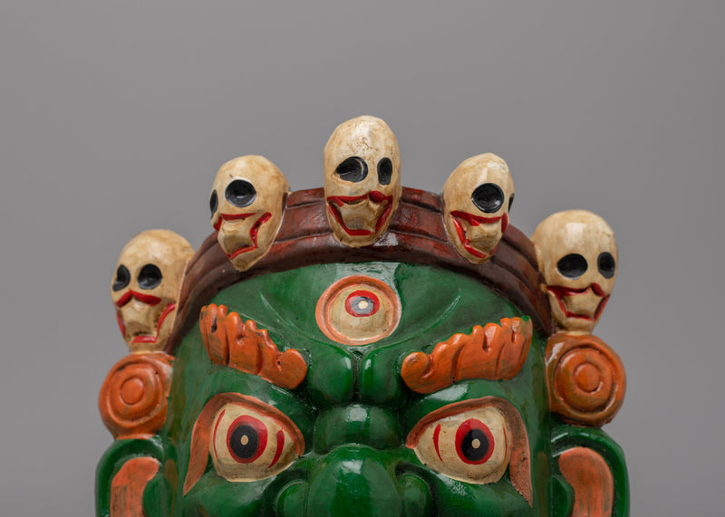 Nepal Mahakala Mask | Embodying the Fierce and Protective Spirit of Tibetan Tradition