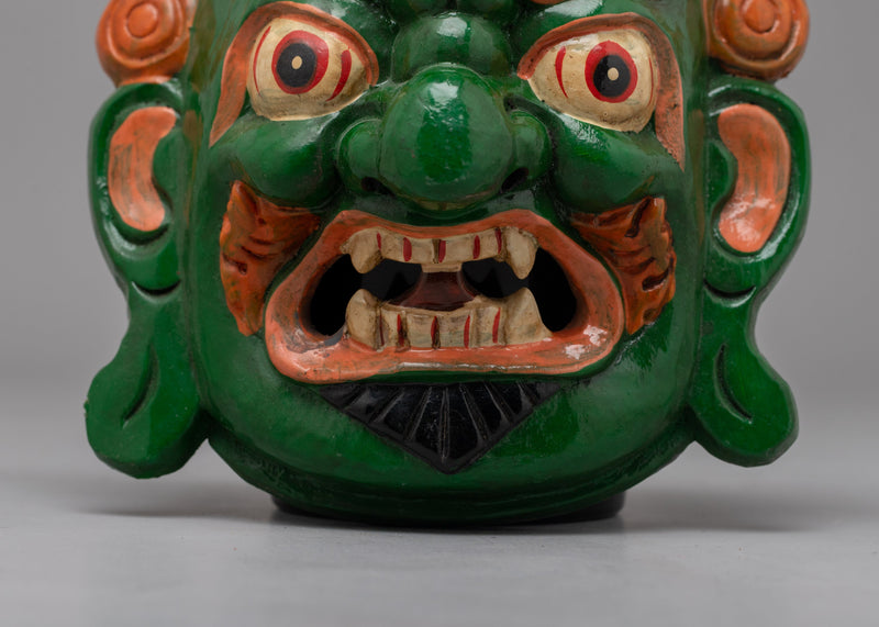 Nepal Mahakala Mask | Embodying the Fierce and Protective Spirit of Tibetan Tradition