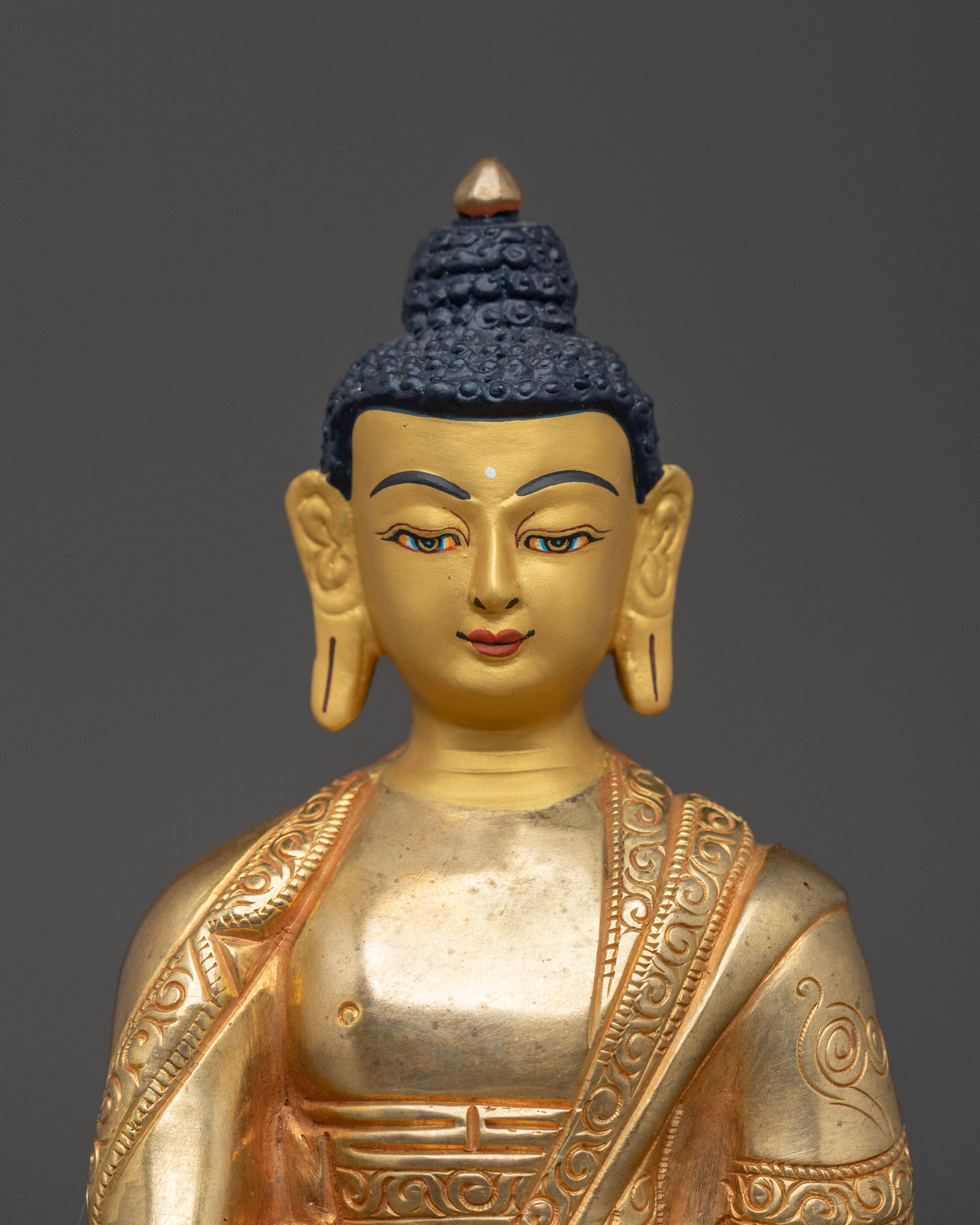 Traditional Himalayan Amitabha Buddha Sculpture | Spiritual Home Decor
