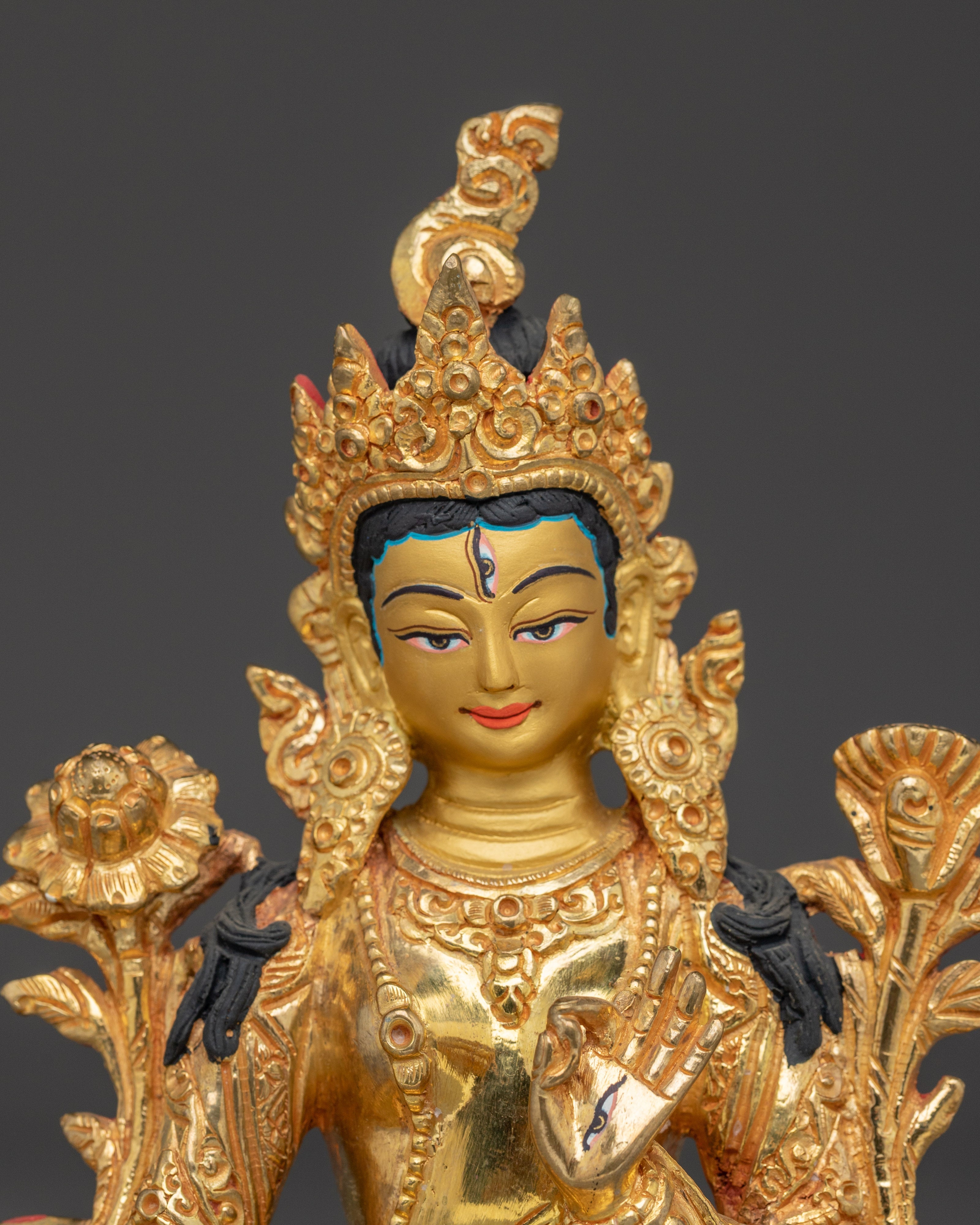 Serene Bodhisattva White Tara Art | Swift Savior and Rescuer
