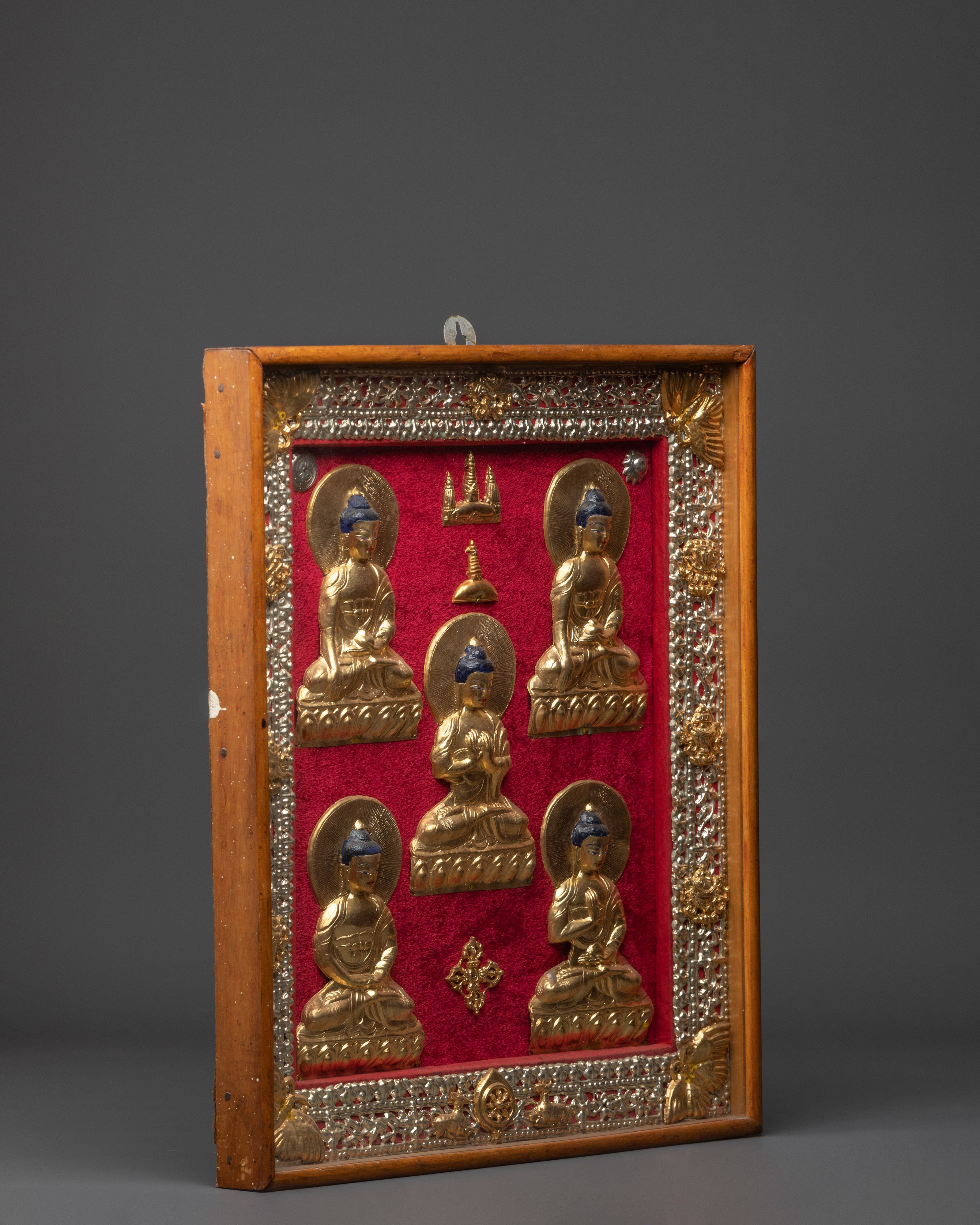 Five Dhyani Buddhas Wall Hanging | Spiritual Wall Decor | Buddhist Home Decor