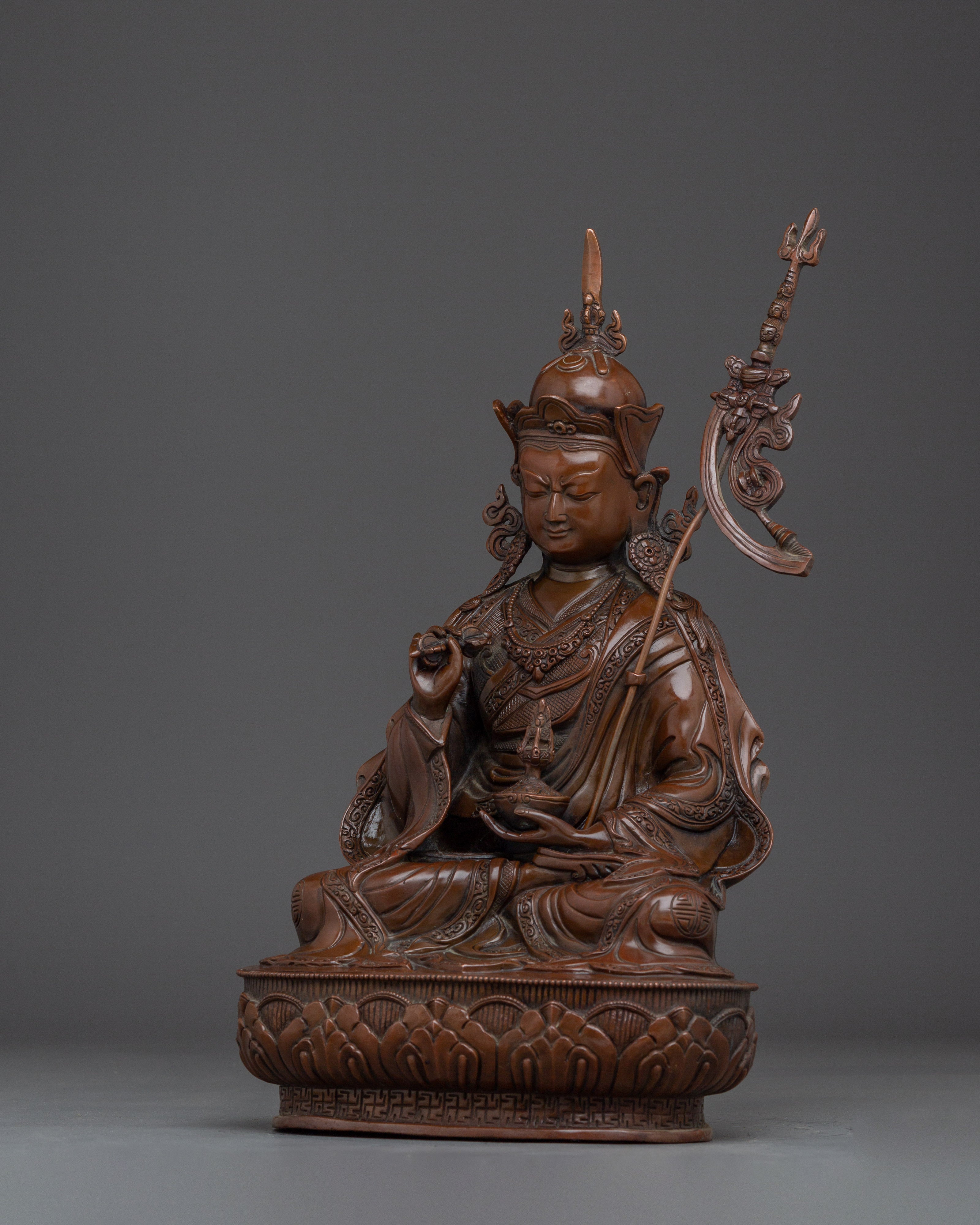 Guru Tsokye Statue | Oxidized Himalayan Artwork