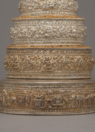 Pure Silver Mandala Offering Set | Unique Gifts for Spiritual Practitioners and Collectors