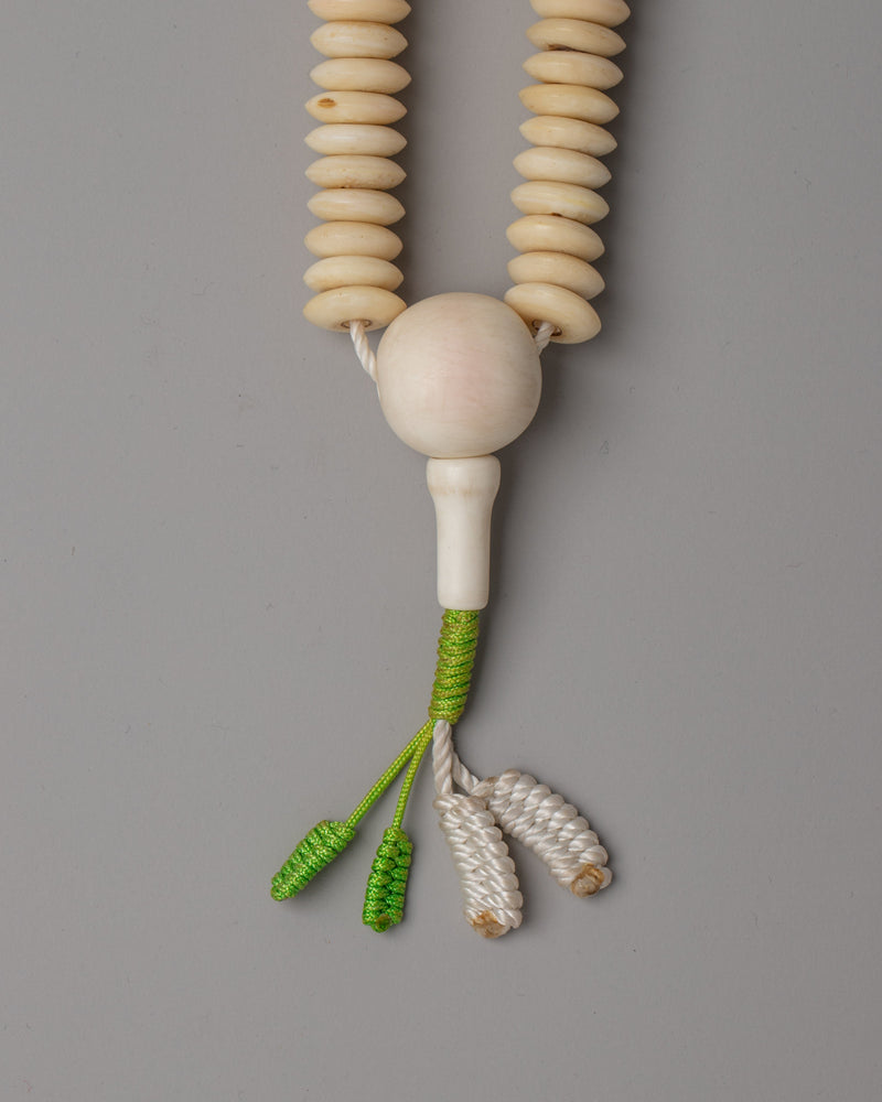 Mala Beads Made of Bone | Natural and Ethereal Prayer Beads for Spiritual Practice