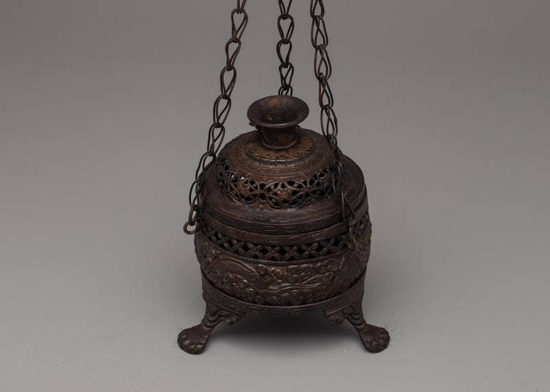 Tibetan Hanging Incense Burner | Elevating Spiritual Practices with Fragrant Offerings