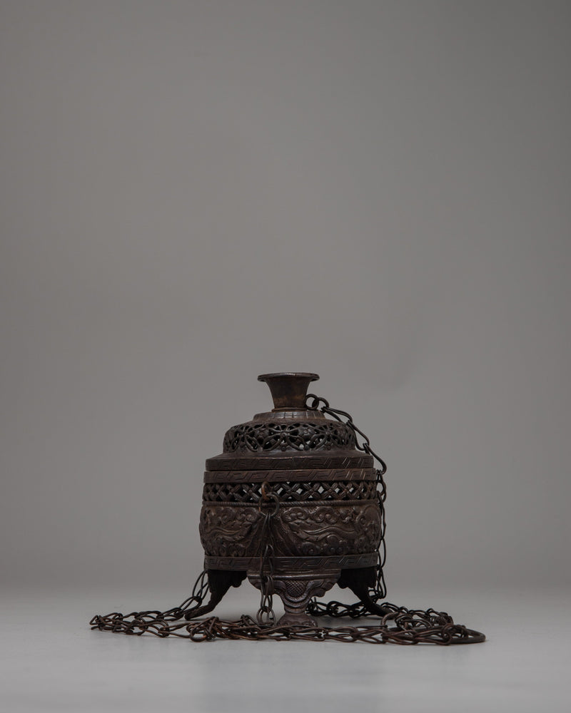 Tibetan Hanging Incense Burner | Elevating Spiritual Practices with Fragrant Offerings