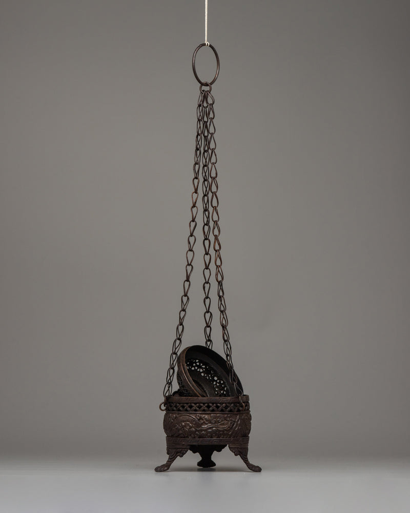 Tibetan Hanging Incense Burner | Elevating Spiritual Practices with Fragrant Offerings