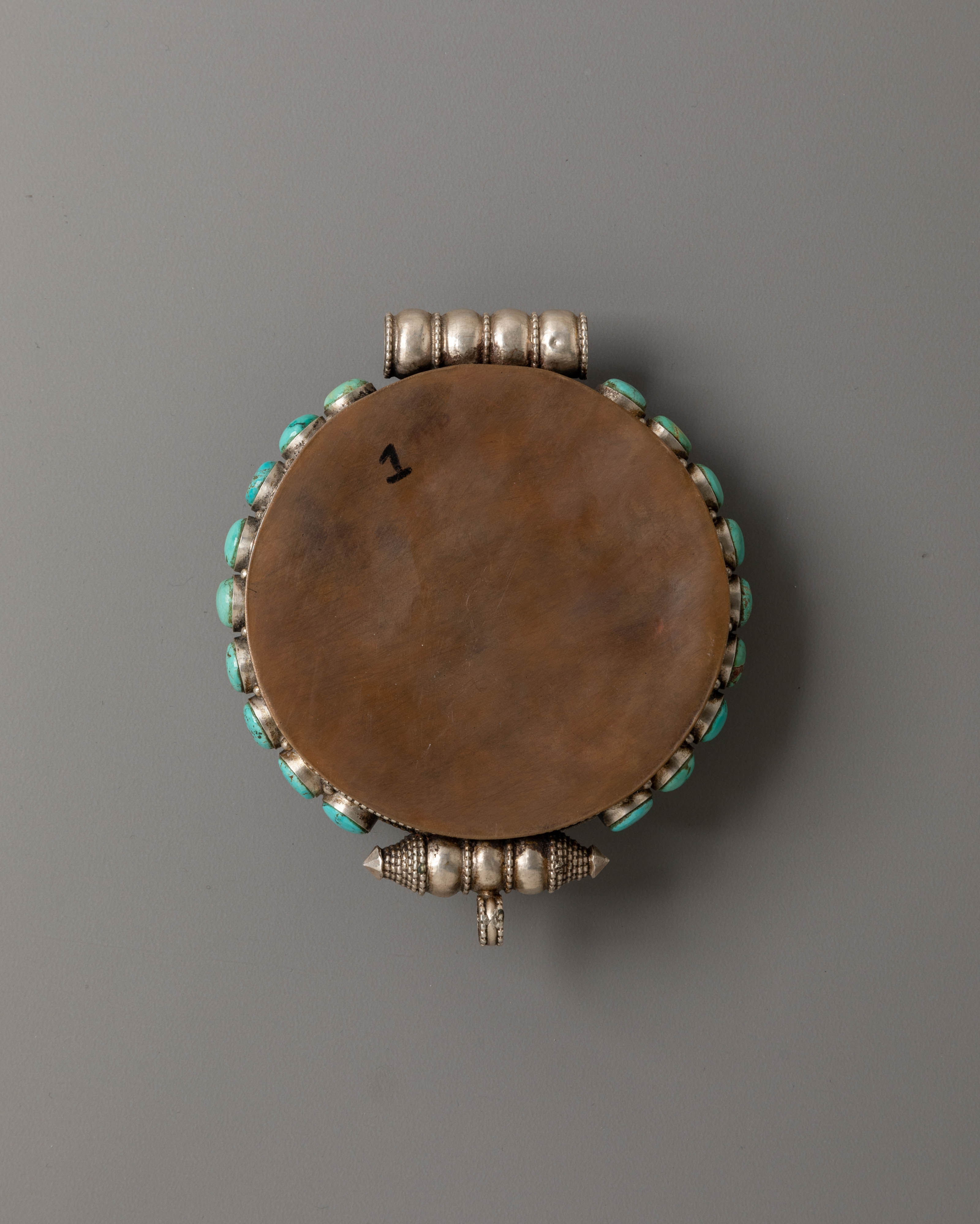 Tibetan Turquoise Ghau Box | Himalayan Sacred Prayer Amulet