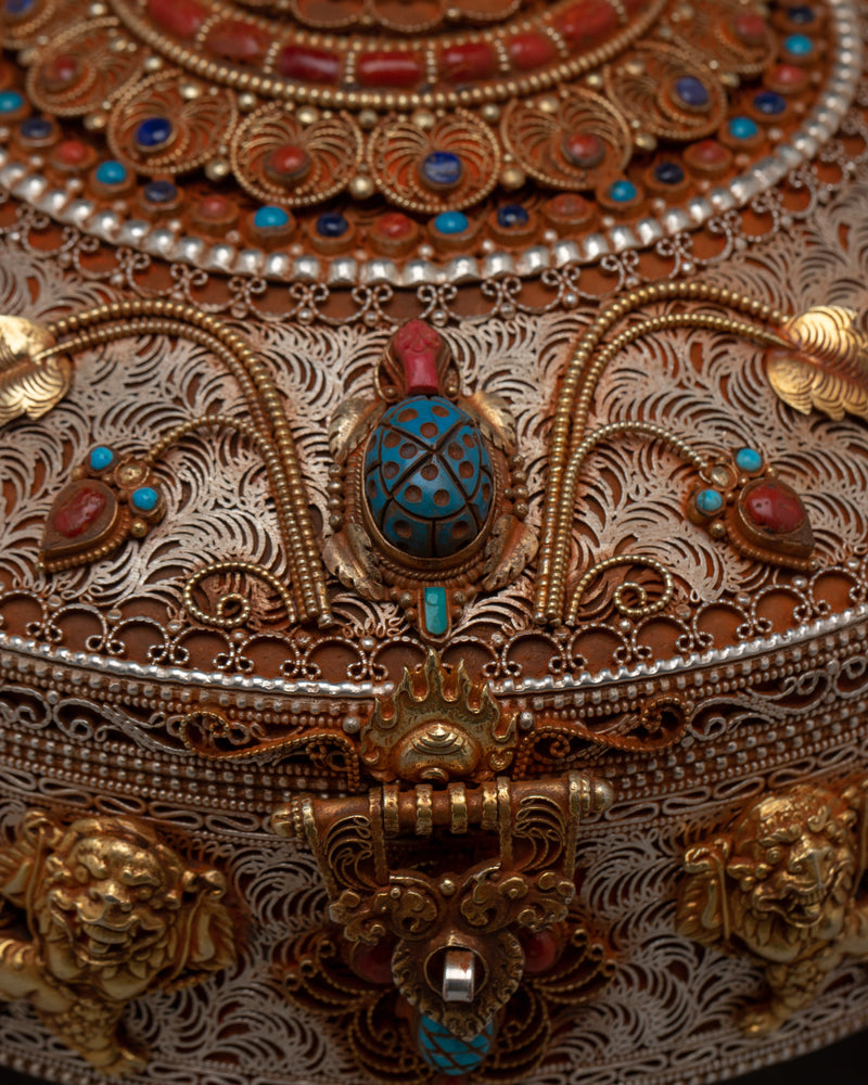 Copper Jewellery Box | Sacred Sanctuary Altar for Decoration