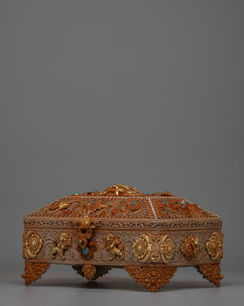 Buddhist Jewelry Box | Himalayan Souvenir Art