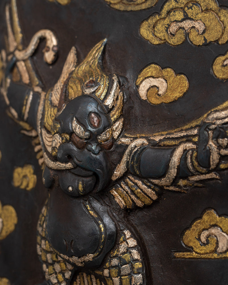 Garuda Iron Wall Hanging | Mythological Bird Himalayan Art