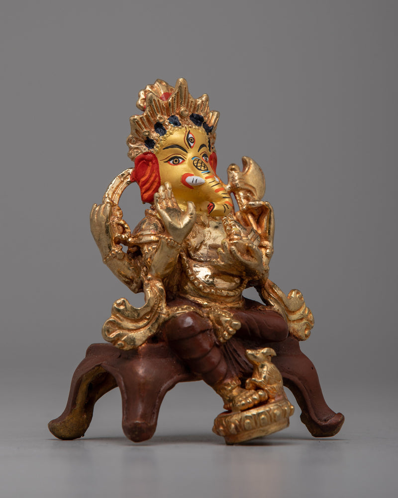 Ganesh Sitting Statue | Hindu Deity Sculpture for Worship