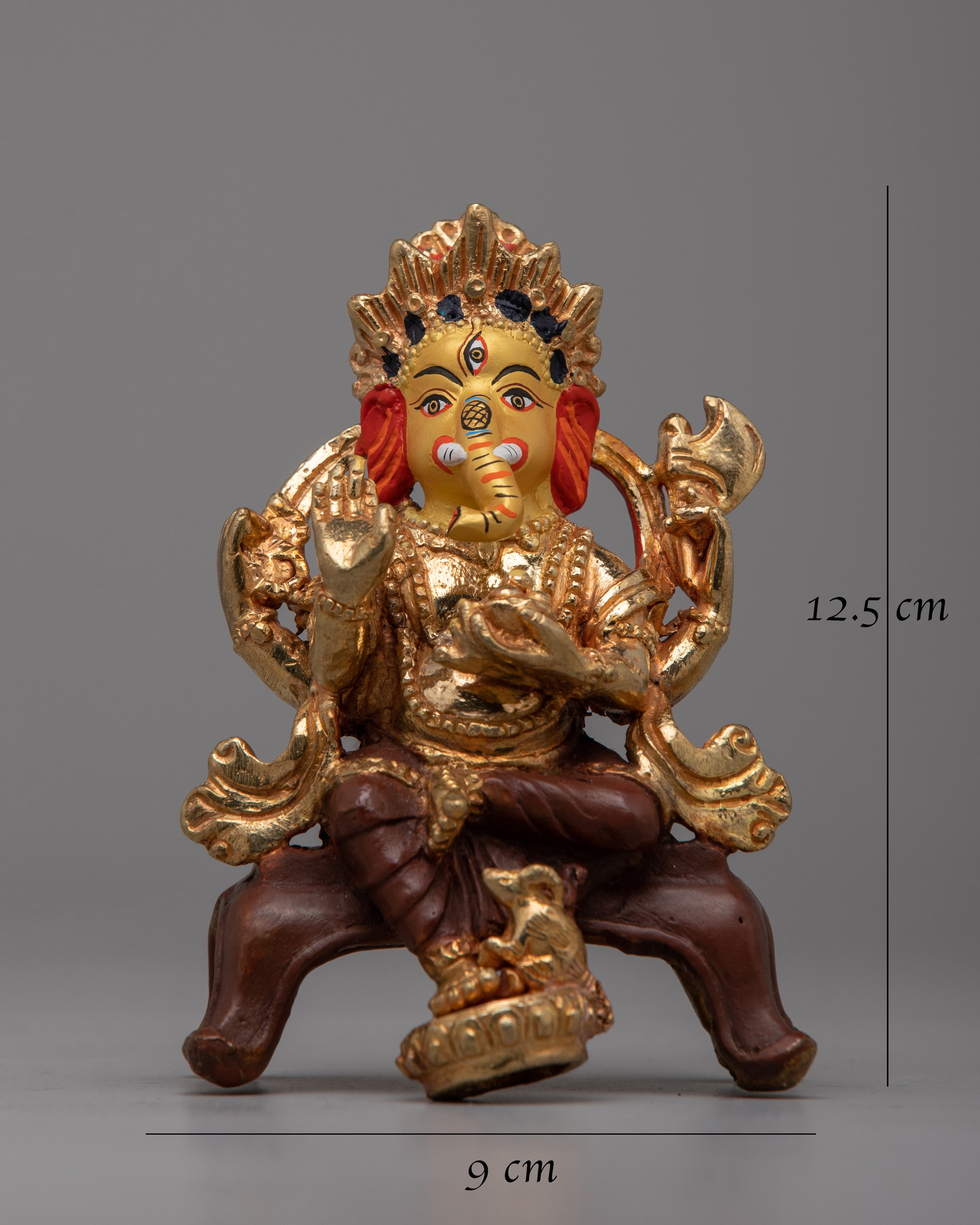 Ganesh Sitting Statue | Hindu Deity Sculpture for Worship