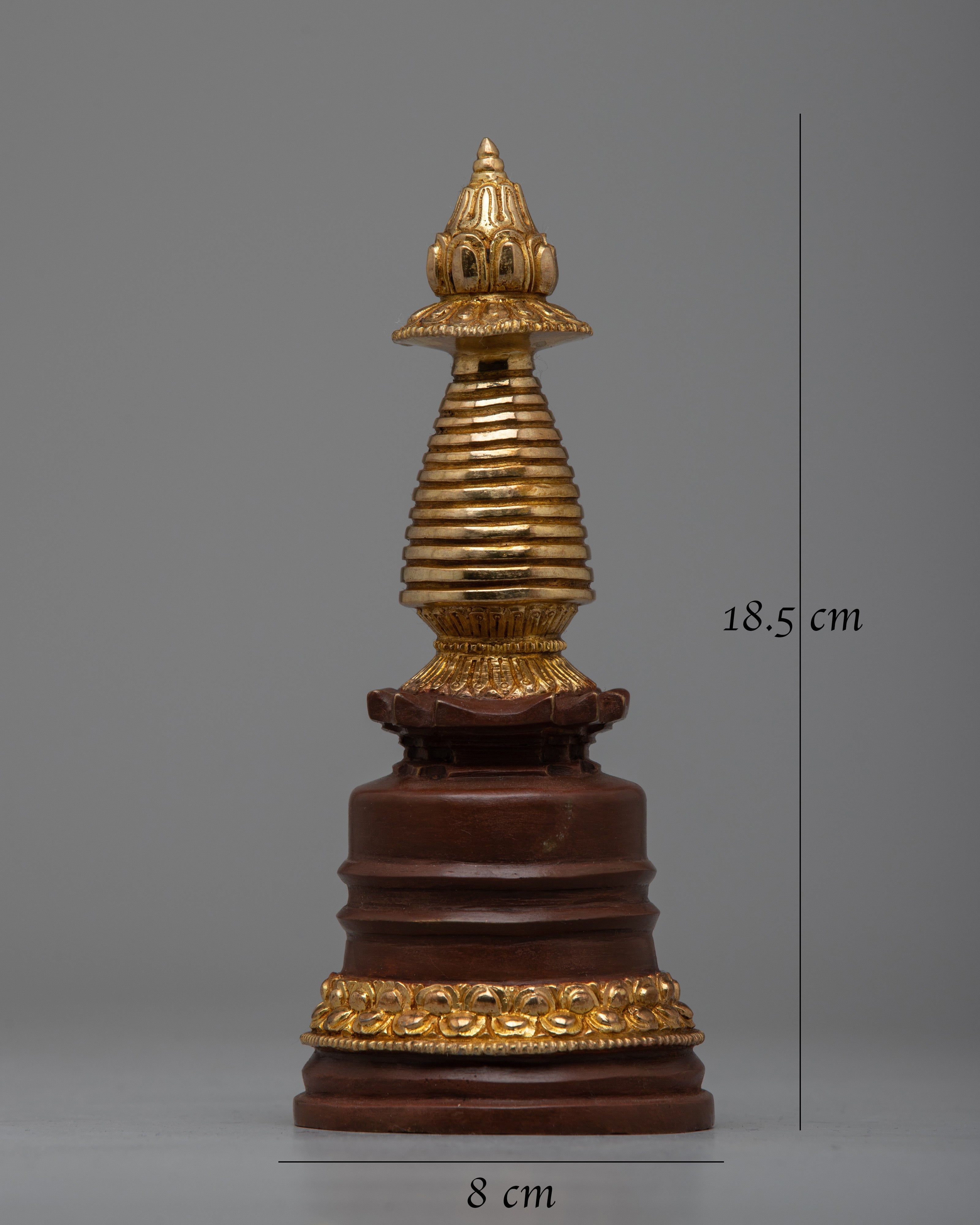 Traditional Stupa Statue | Perfect Buddhist Shrine for Enhancing Your Spiritual Practices