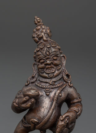 Statue of Black Dzambhala | Tibetan Wealth Deity