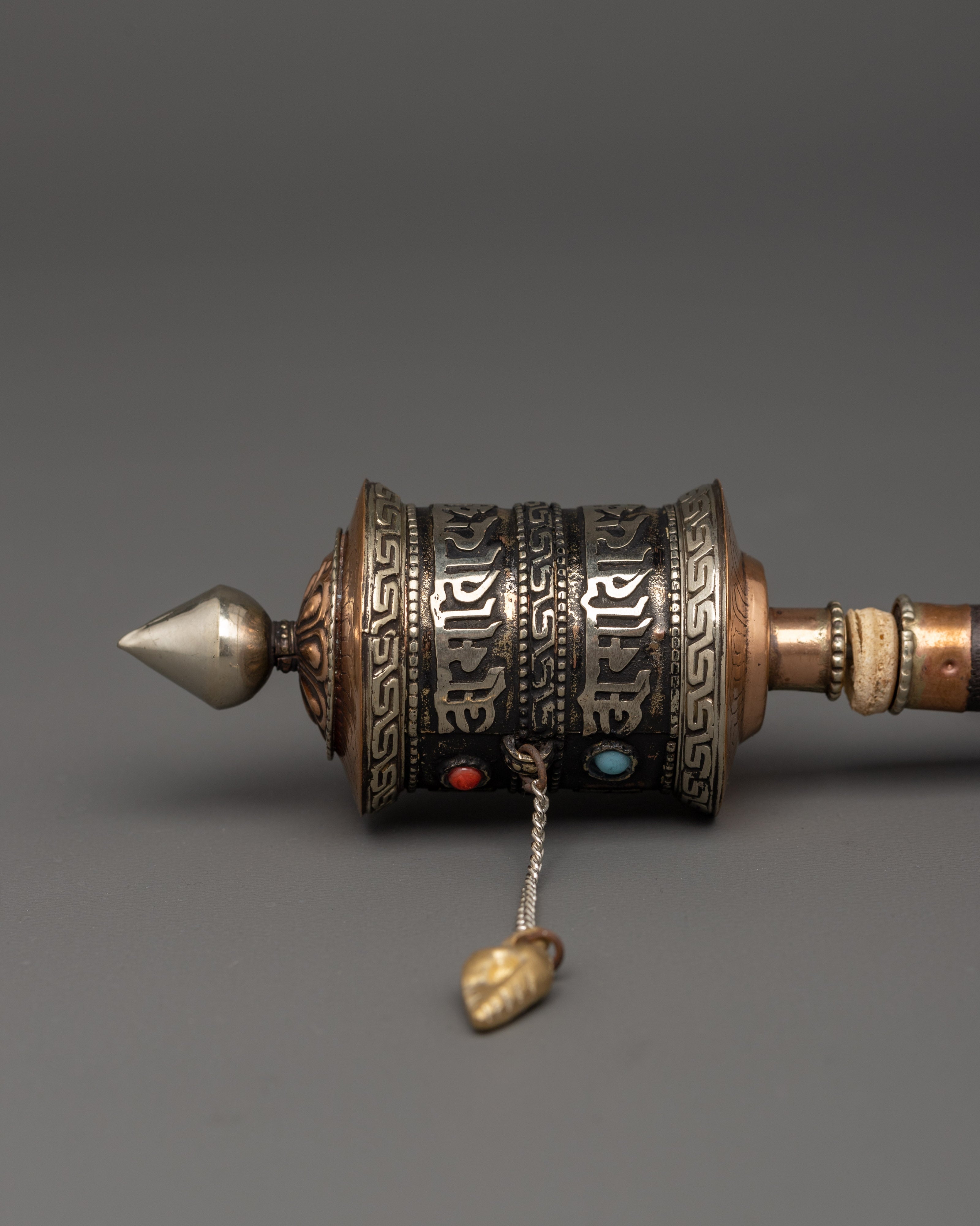 Handheld Tibetan Prayer Wheel | Spiritual Mantra Practice
