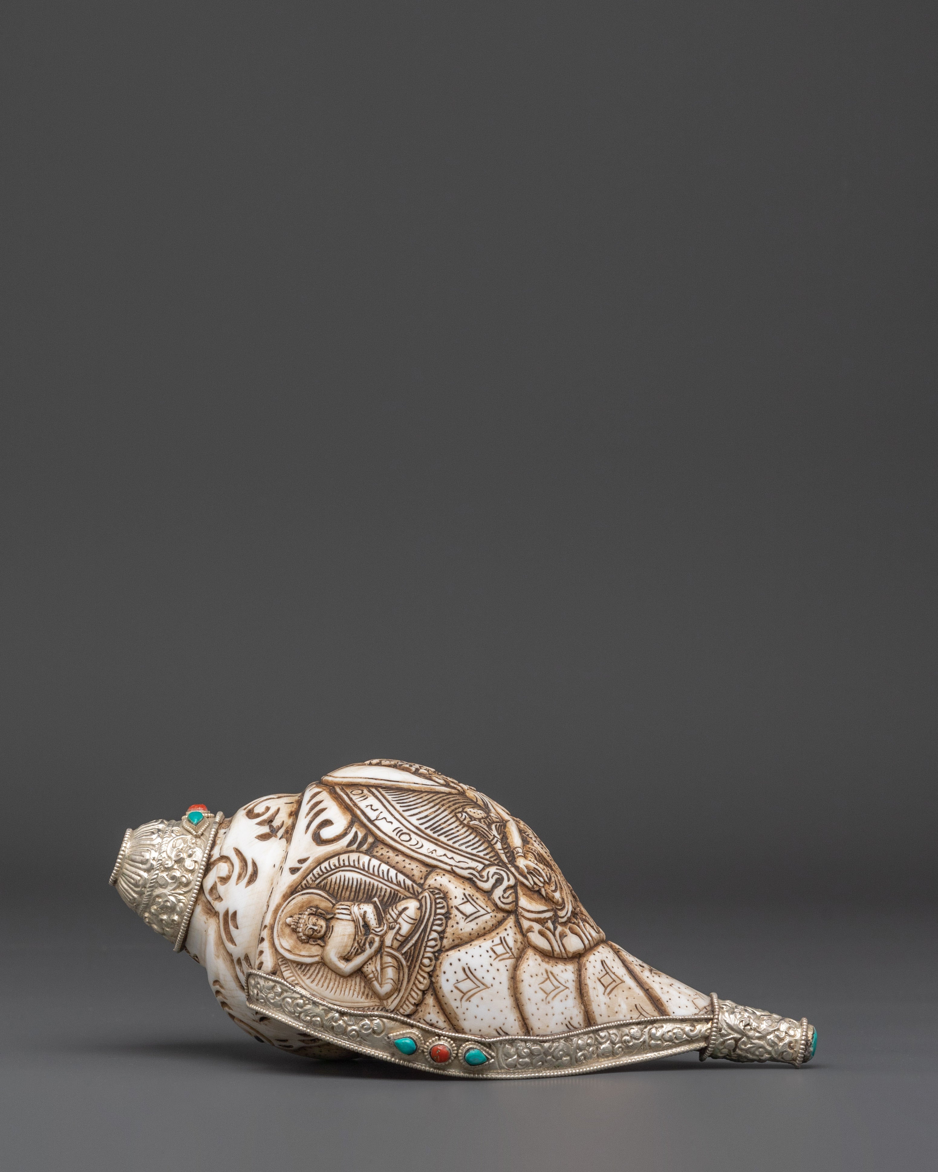 Sacred Conch Artifact |  Meditation and Altar Decor