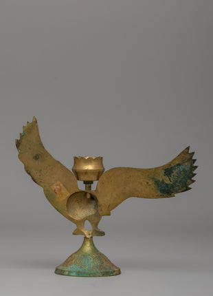 Brass Candle Lamp | 16cm Traditional Oil Lamp