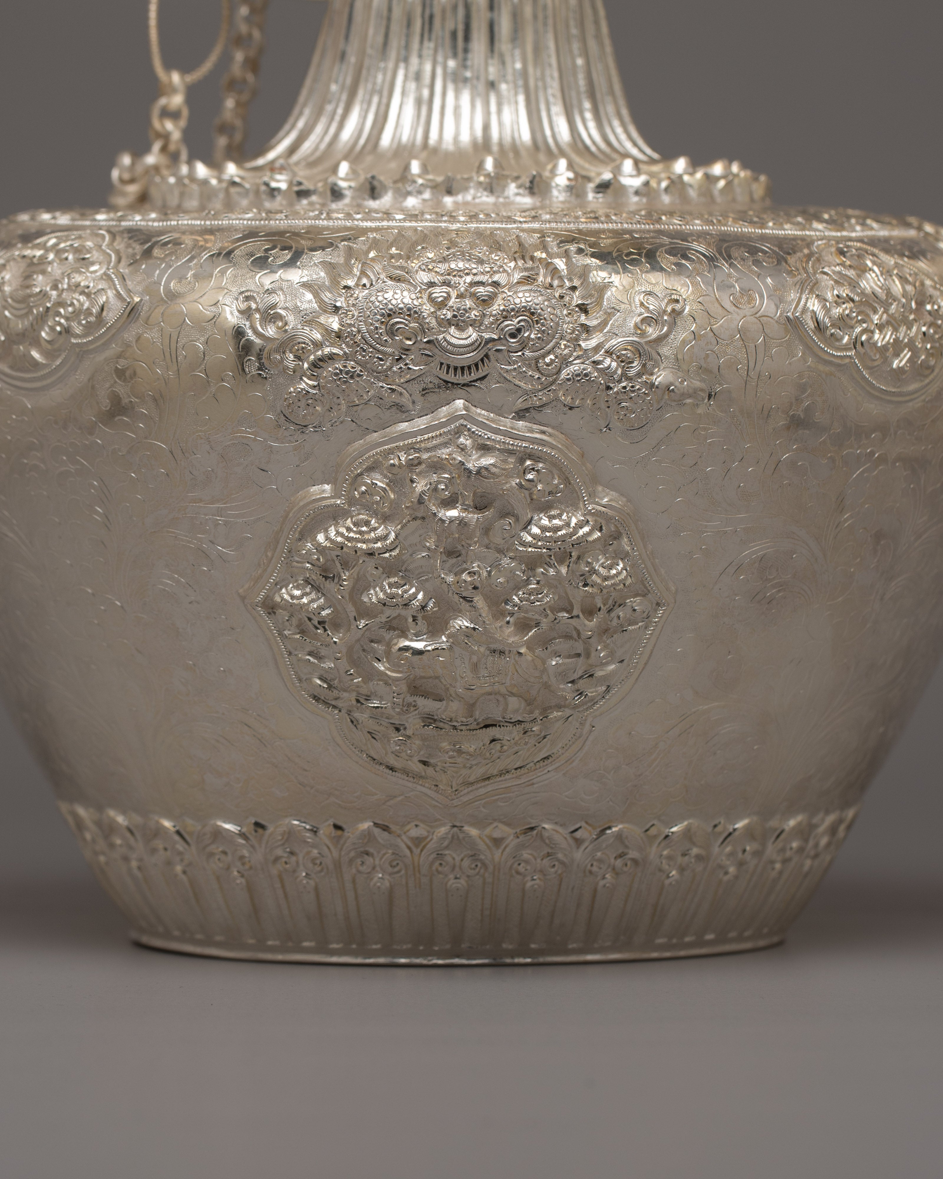 Tea Pot Silver | Elegant Home Decor Accent for Tea Enthusiasts