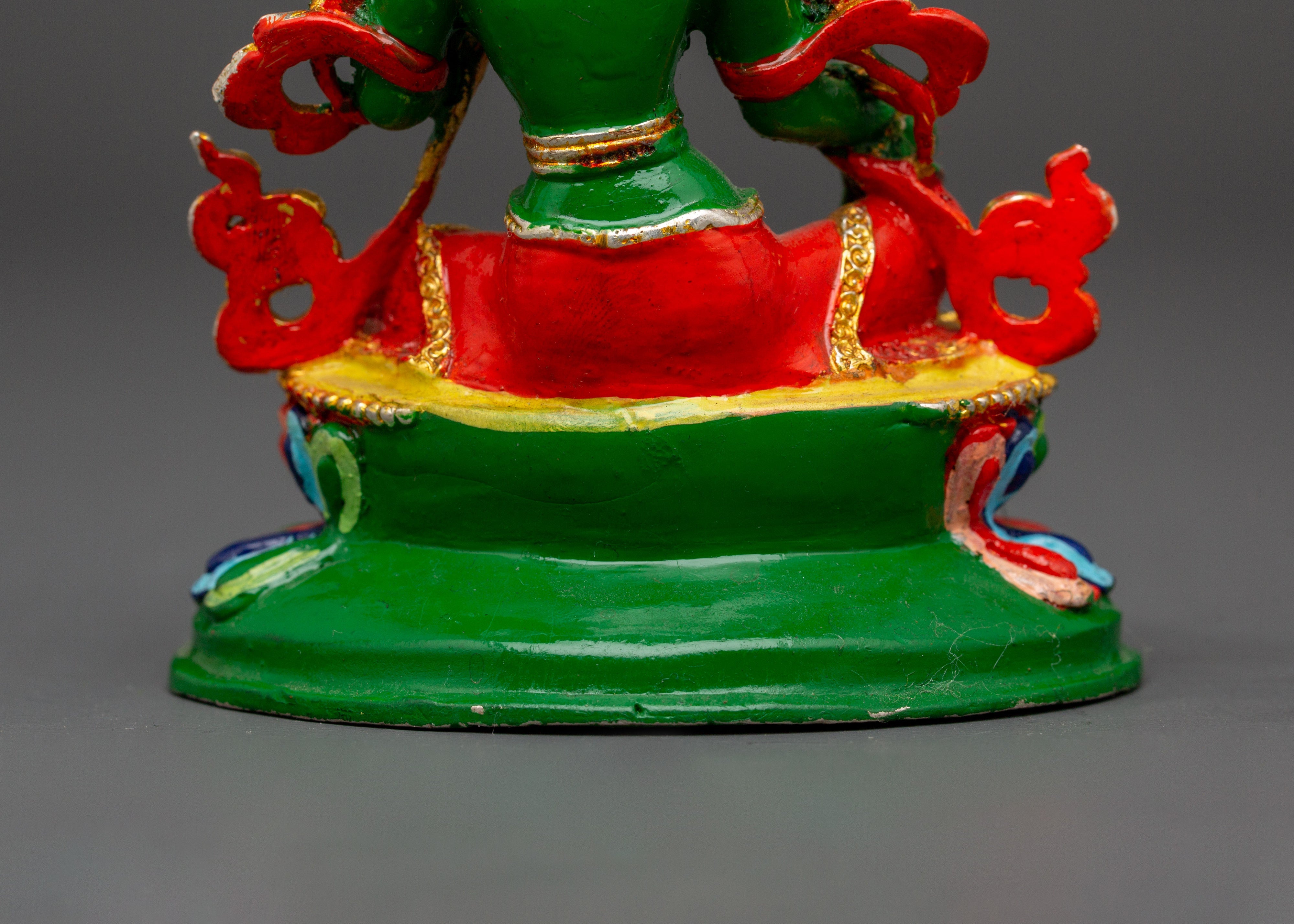 Copper Green Tara Sculpture | Altar Home Decor