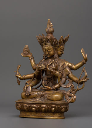 Antique Copper Namgyalma Statue |  Buddhist Ritual & Meditation