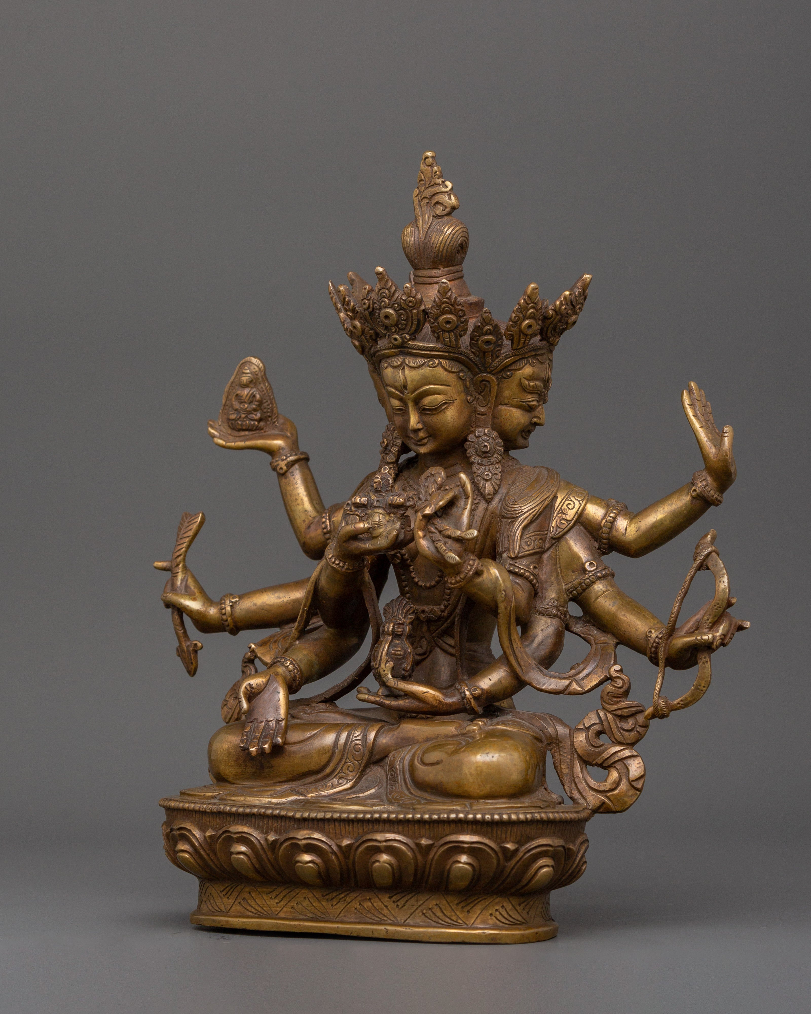 Antique Copper Namgyalma Statue |  Buddhist Ritual & Meditation